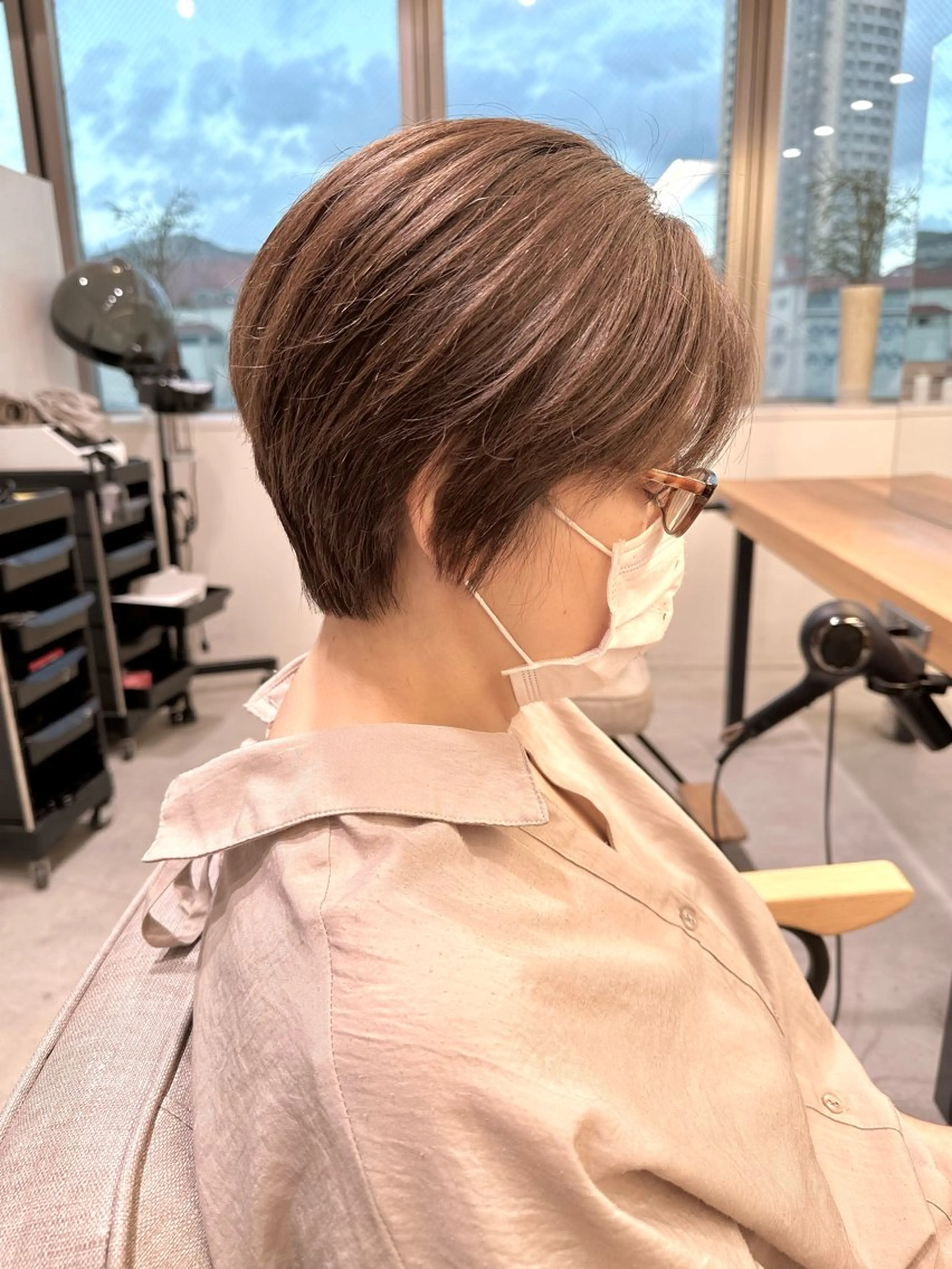 ショート カット ヘアカラー トリートメント 上野湧太 髪質改善/艶カラーのヘアスタイル