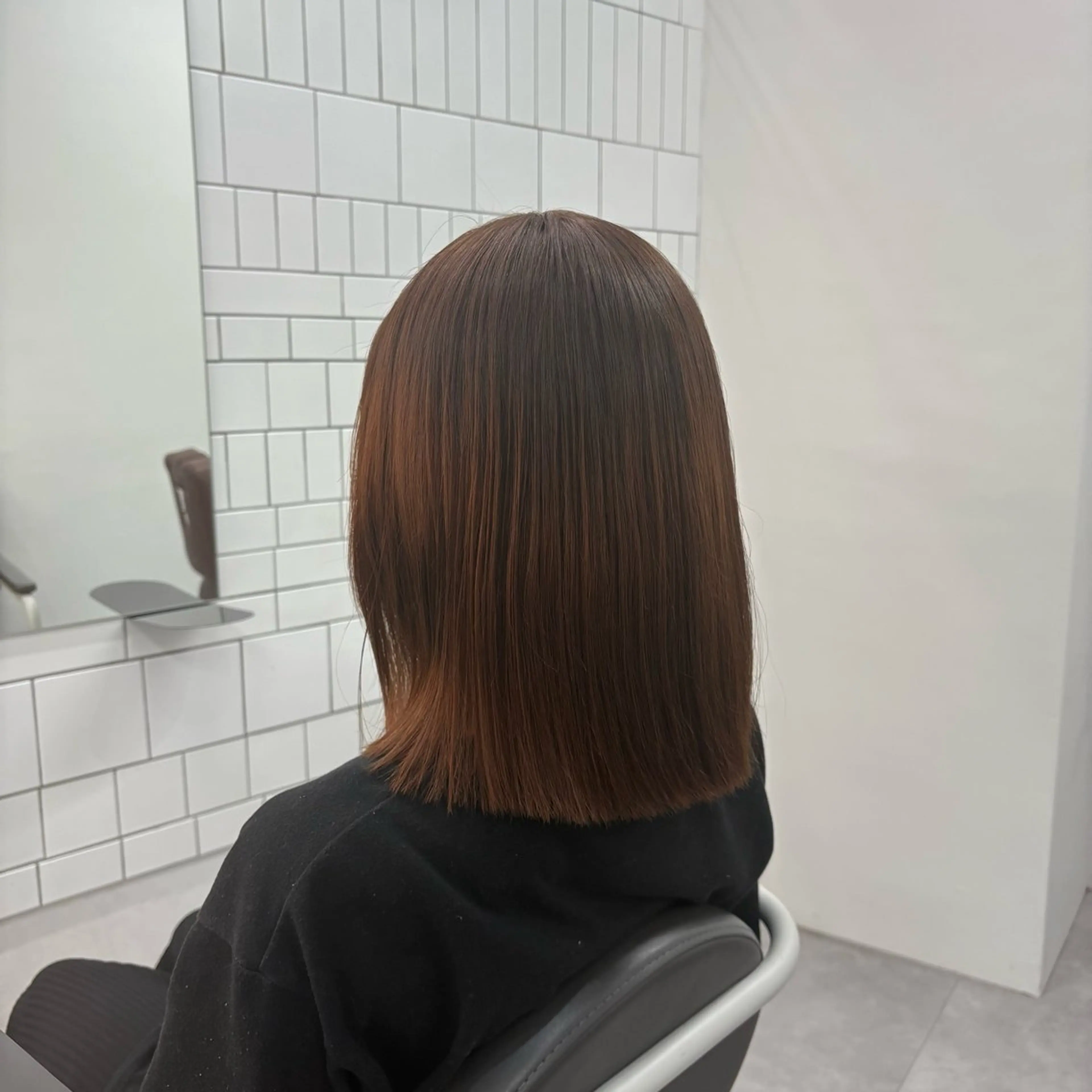 ミディアム 縮毛矯正 【メンズ特化】中場 健人/西梅田/北新地のヘアスタイル