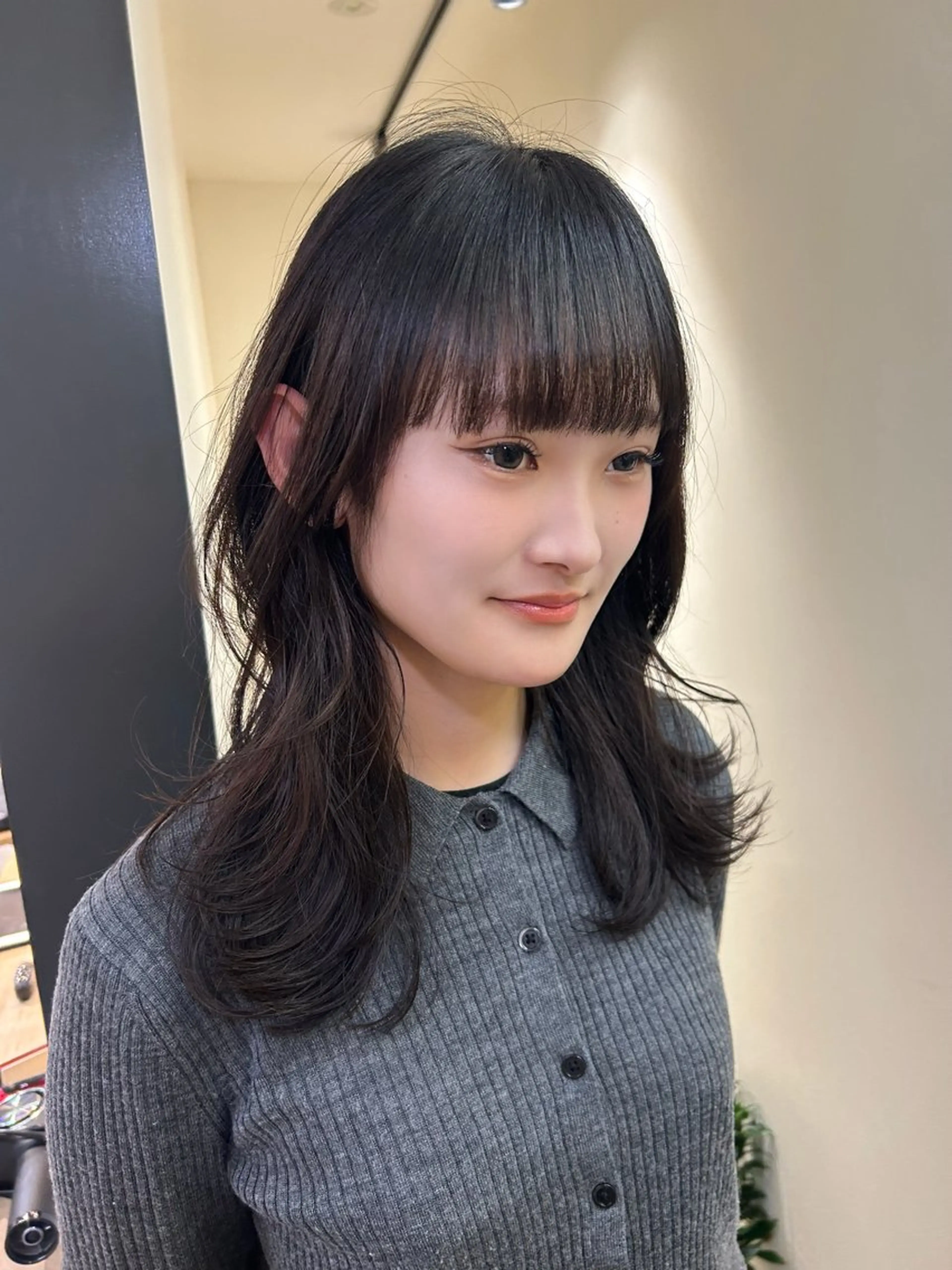 ロング くびれヘア レイヤーカット カット トリートメント hub hair レイヤー/透明感のヘアスタイル