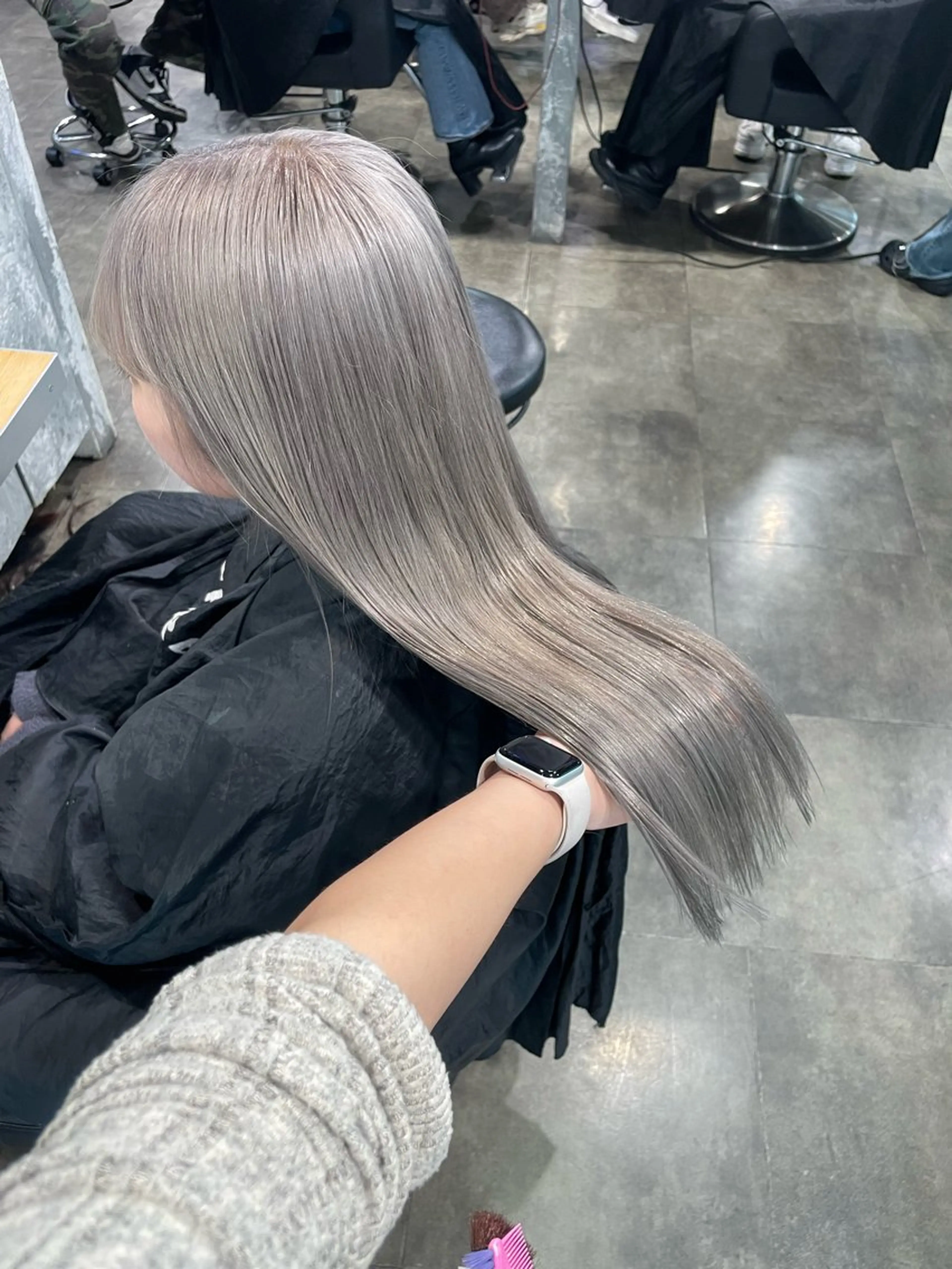 ロング カラー ヘアカラー ハイトーン 横浜💞ミオのヘアスタイル