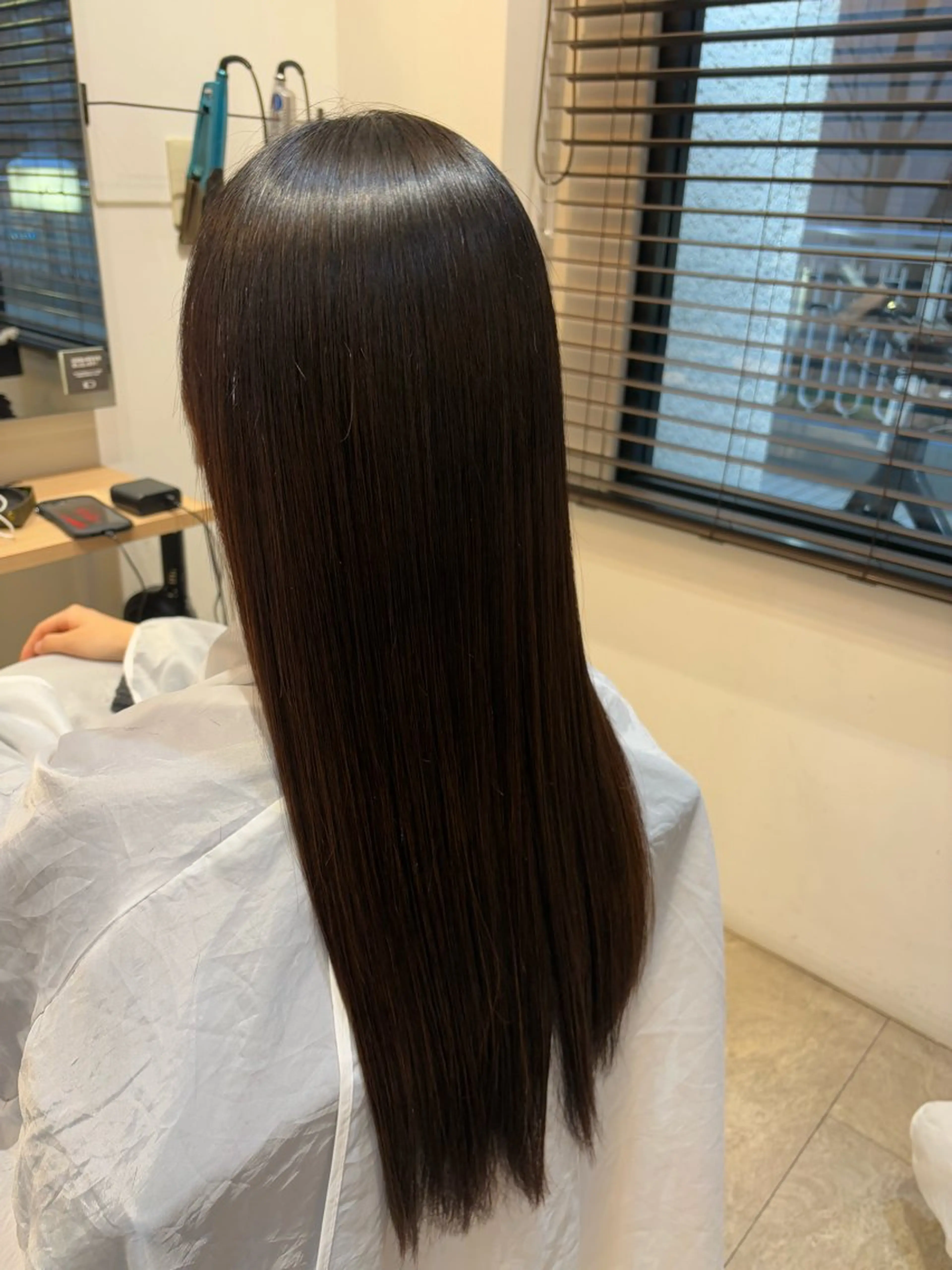 ロング カット 縮毛矯正 トリートメント 南雲 由麻のヘアスタイル