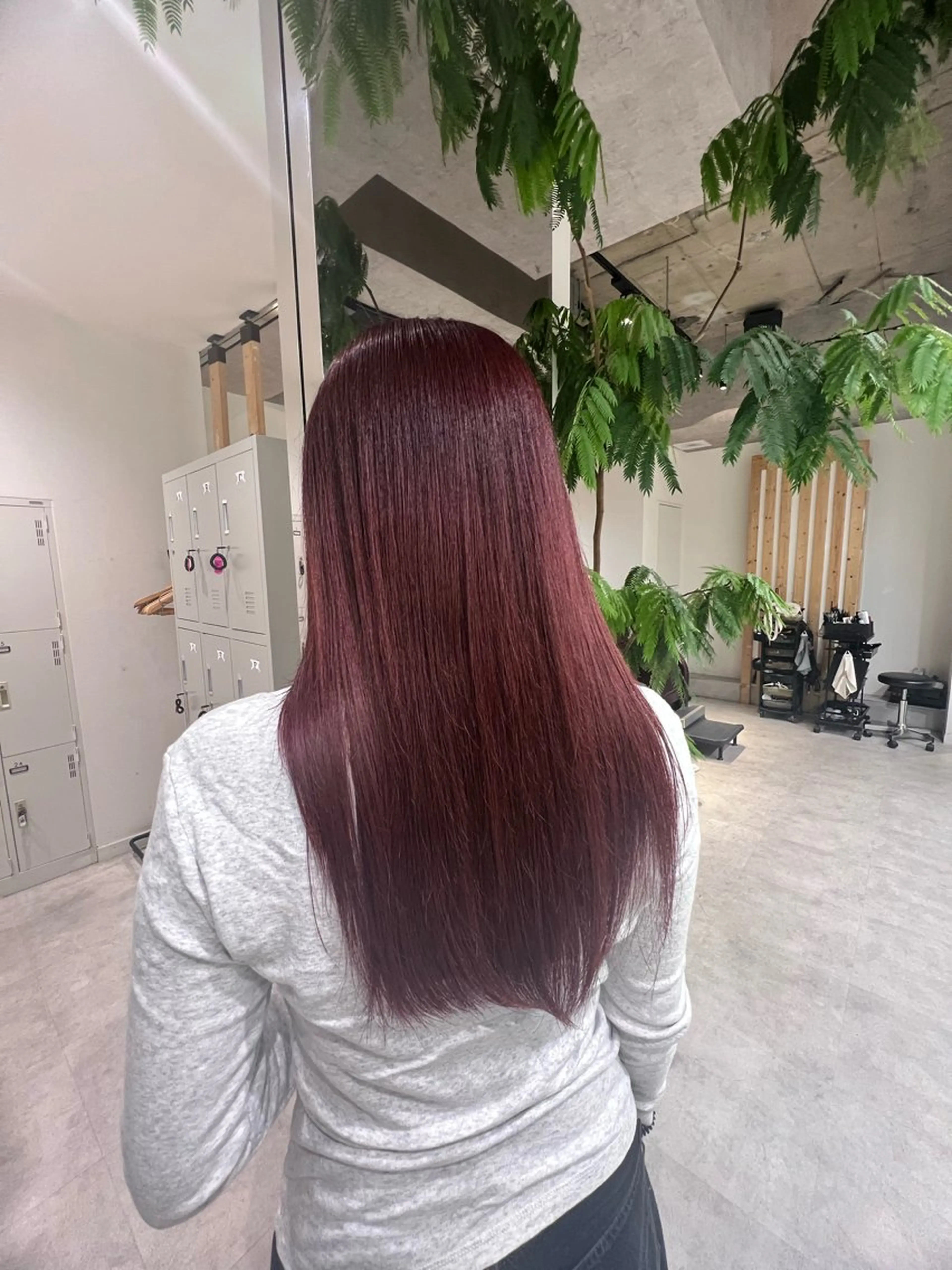 ロング カラー ヘアカラー トリートメント 晶／艶髪カラー ／トリートメントのヘアスタイル