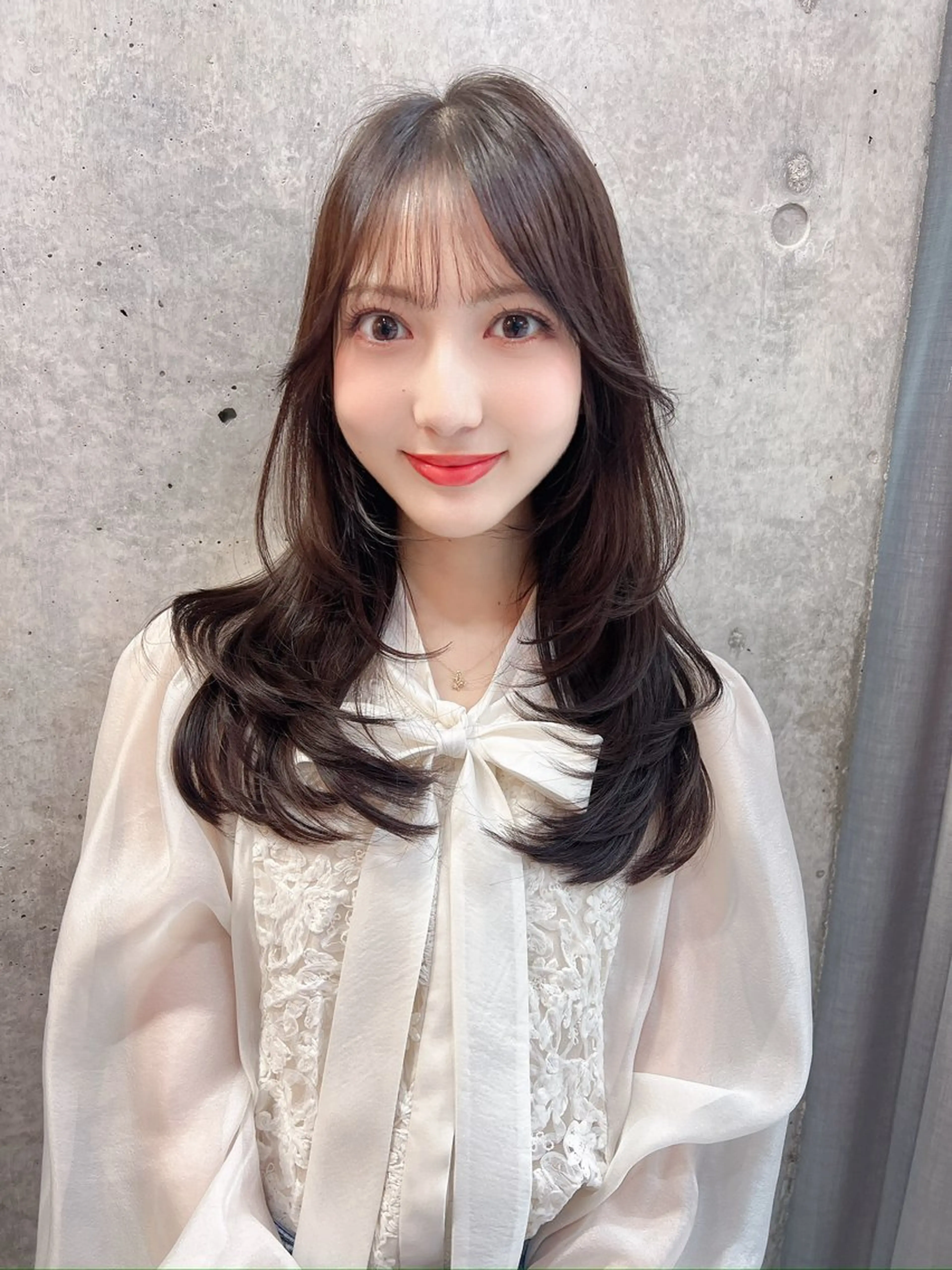 セミロング カラー レイヤーカット カット youres  hair恵比寿本店所属・小山潤/韓国レイヤー /ヘアケアマイスターのヘアスタイル