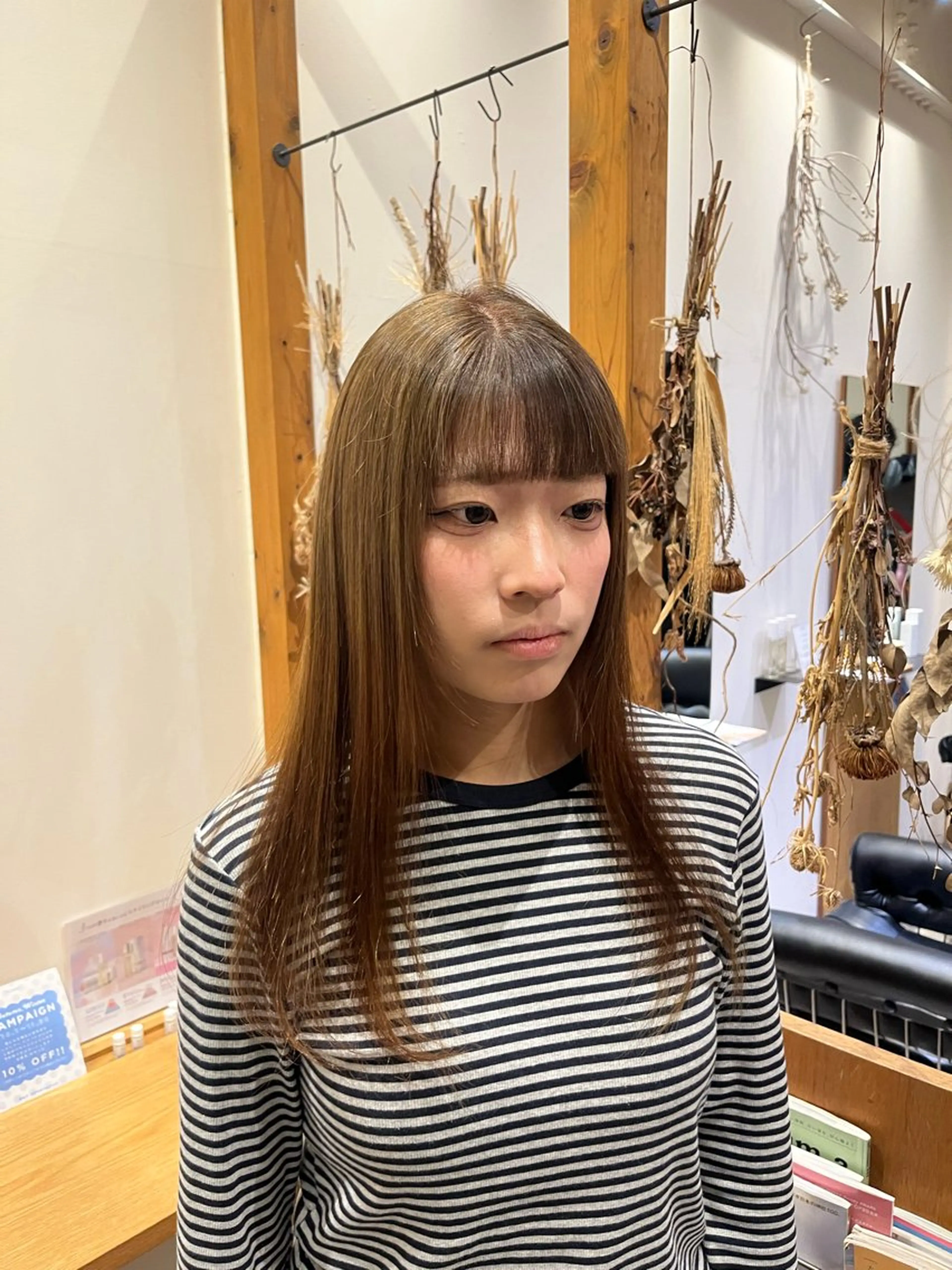 カラー ベージュカラー ヘアカラー 高山 桃子のヘアスタイル