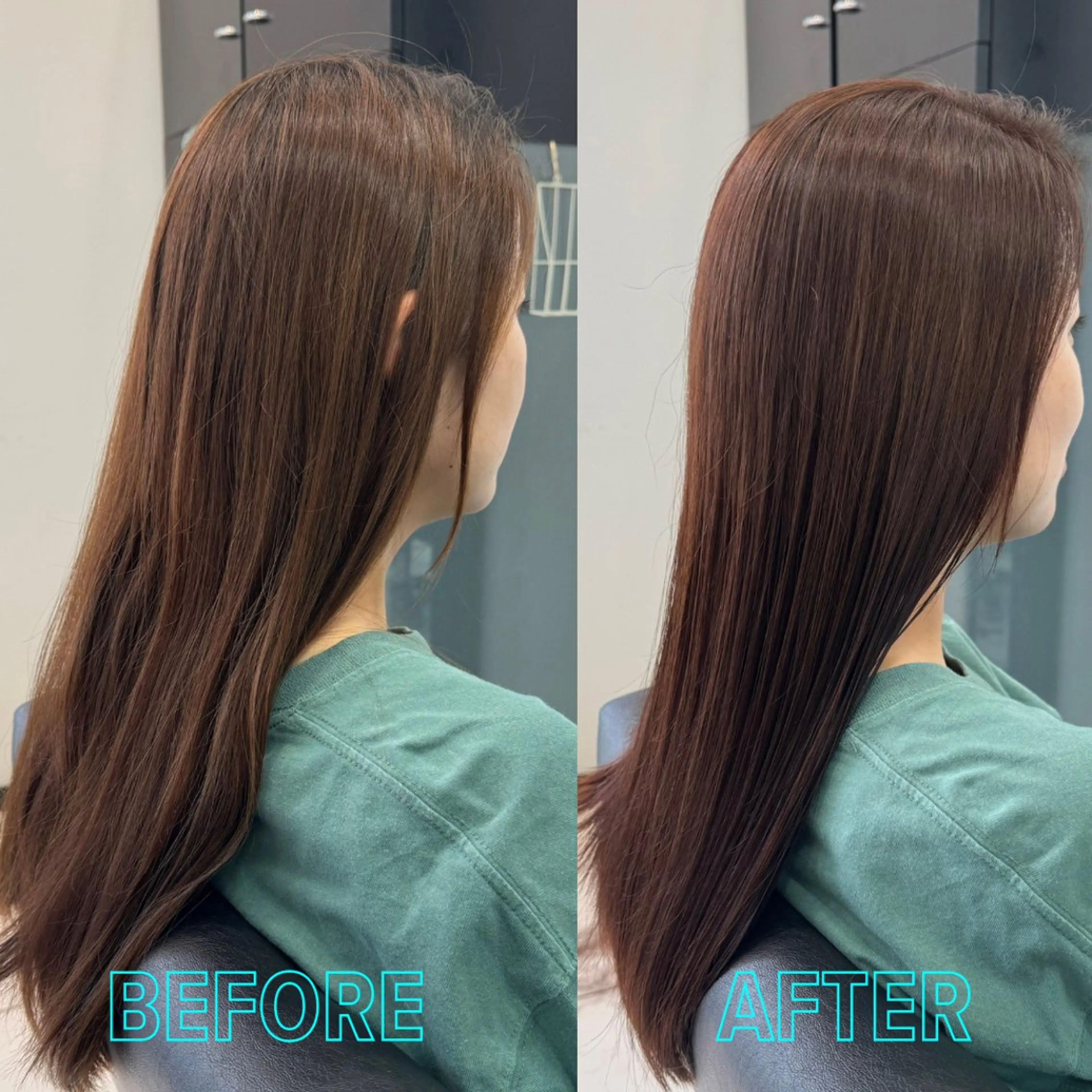 ロング カット ヘアカラー トリートメント YASU🍎CUT 赤系カラー/ヘアケアのヘアスタイル