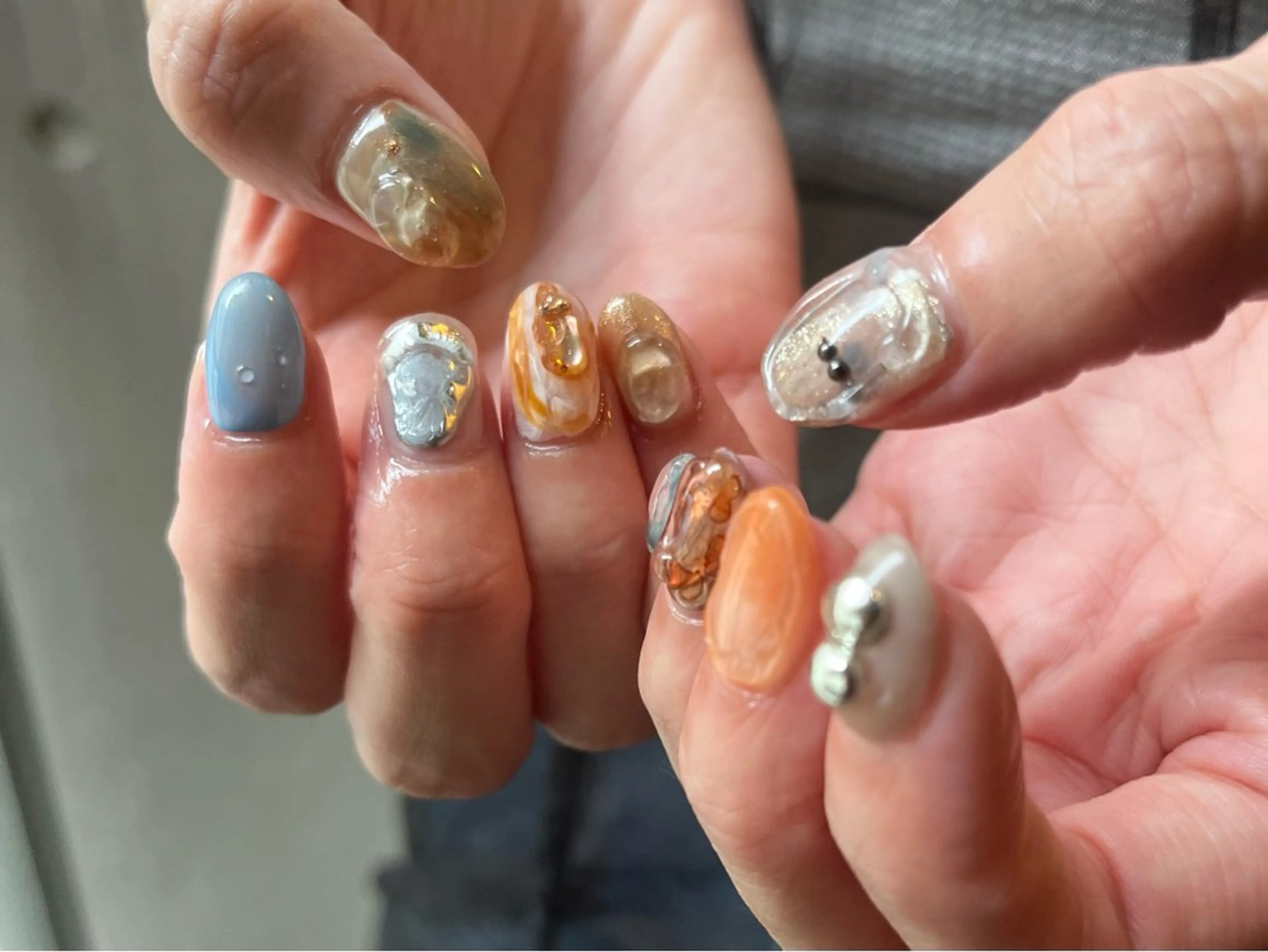 ショート ハンドネイル フットネイル @Unica_ honmachiのネイルデザイン