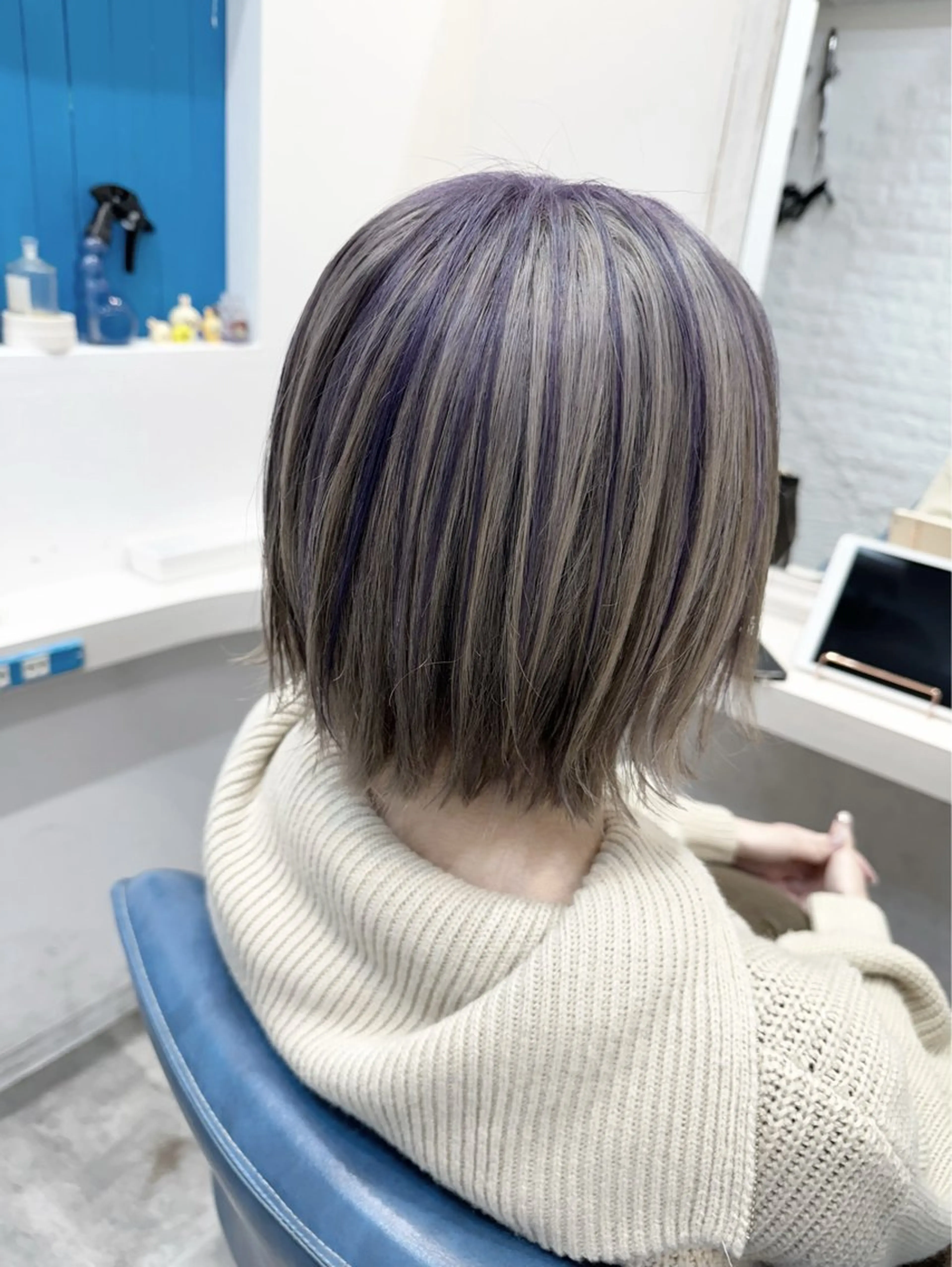 ショート カラー ブリーチ ケアブリーチ uros.所属・中目黒✂︎店長✂︎ TOMOHIROのヘアスタイル
