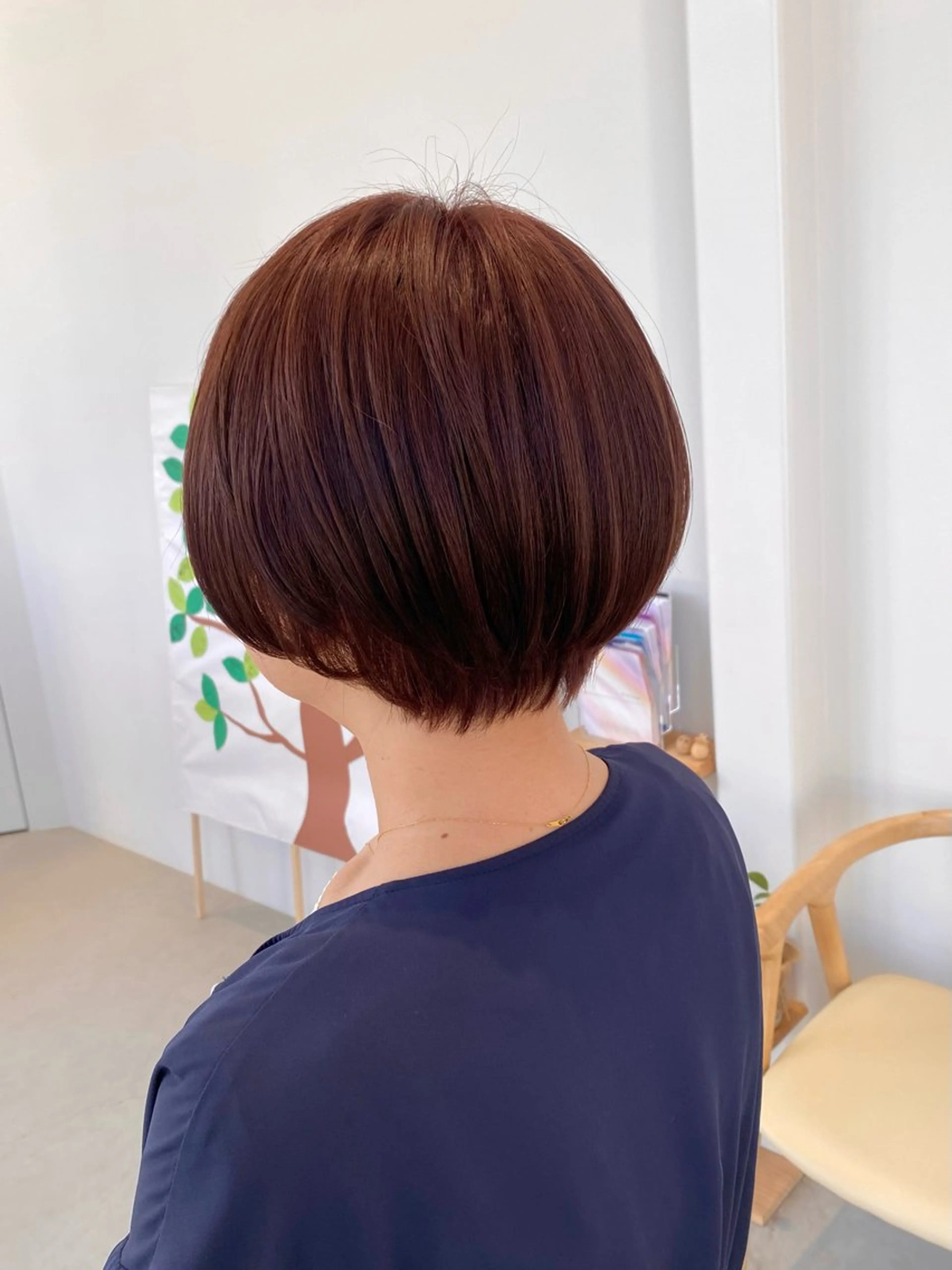 ショート カラー ブラウンカラー ピンクカラー ピンクブラウン シェアサロンR所属・川合 勇気のヘアスタイル