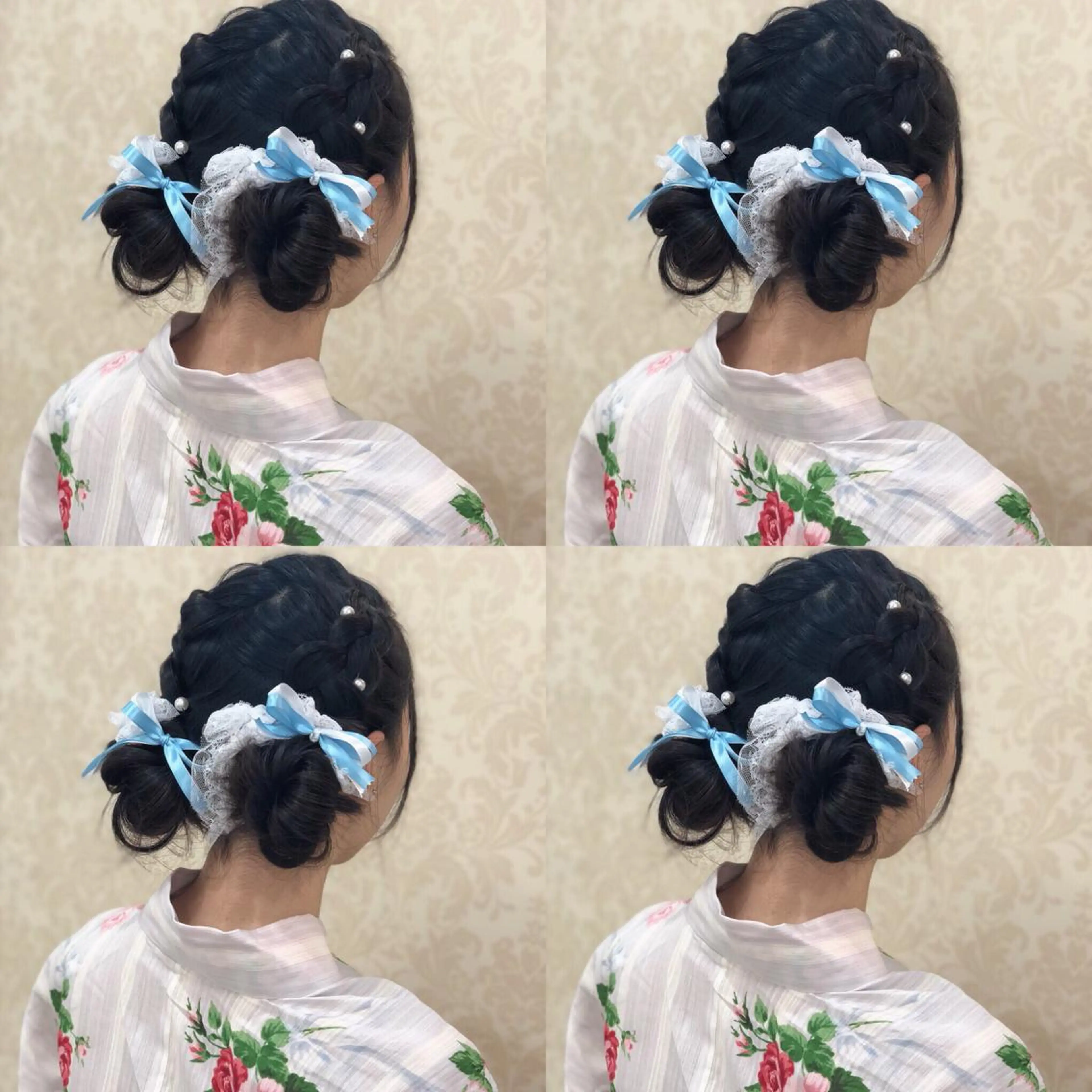 ミディアム ヘアアレンジ お団子ヘア ヘアセット 🌷MAYU 🌷のヘアスタイル