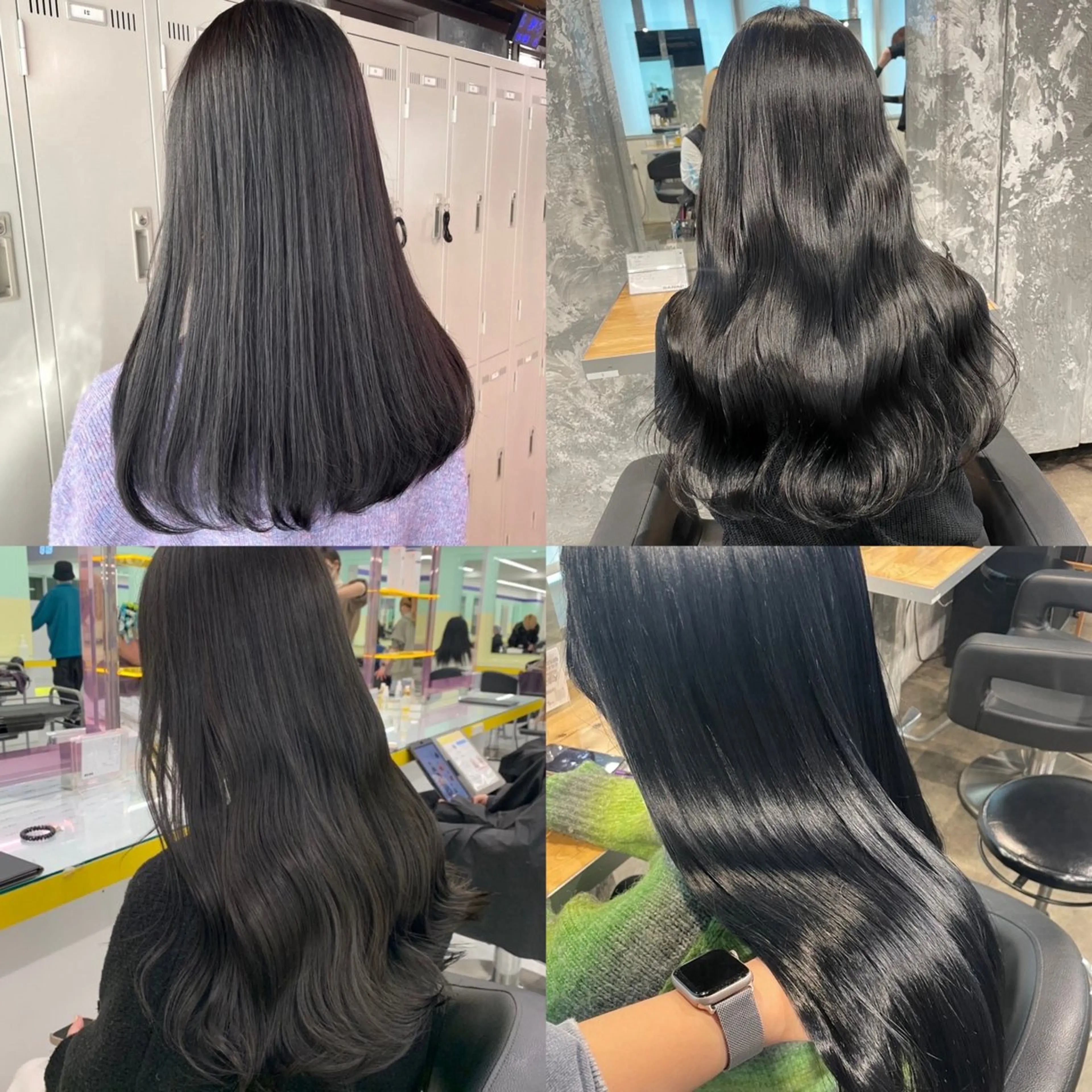 カラー 赤み消し韓国ヘア レイヤー縮毛🤍渡邉のヘアスタイル