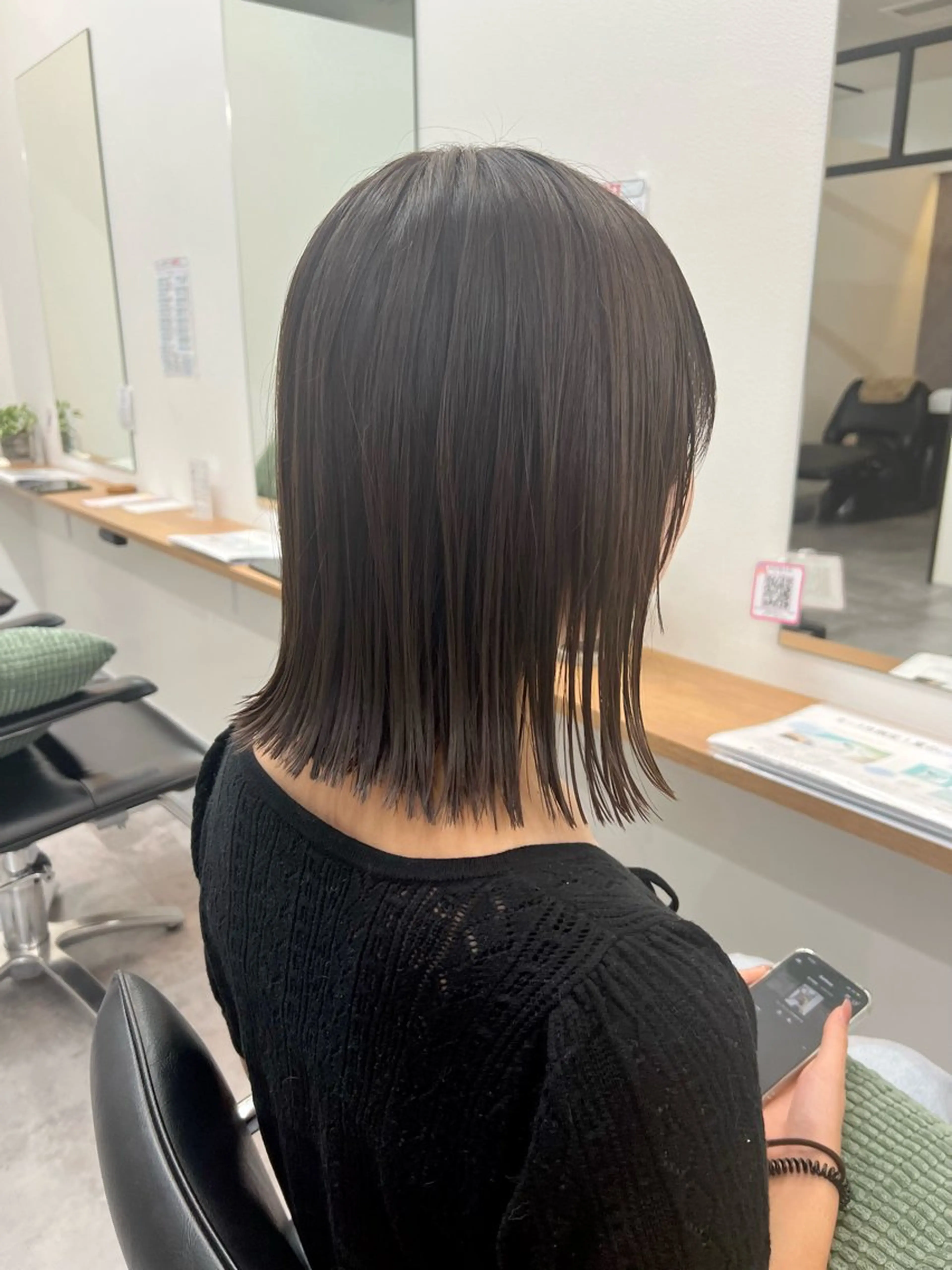 ショート 切りっぱなしボブ ボブ カット 縮毛矯正 トリートメント ✨NOMAD印西✨ 黒川勇輝のヘアスタイル