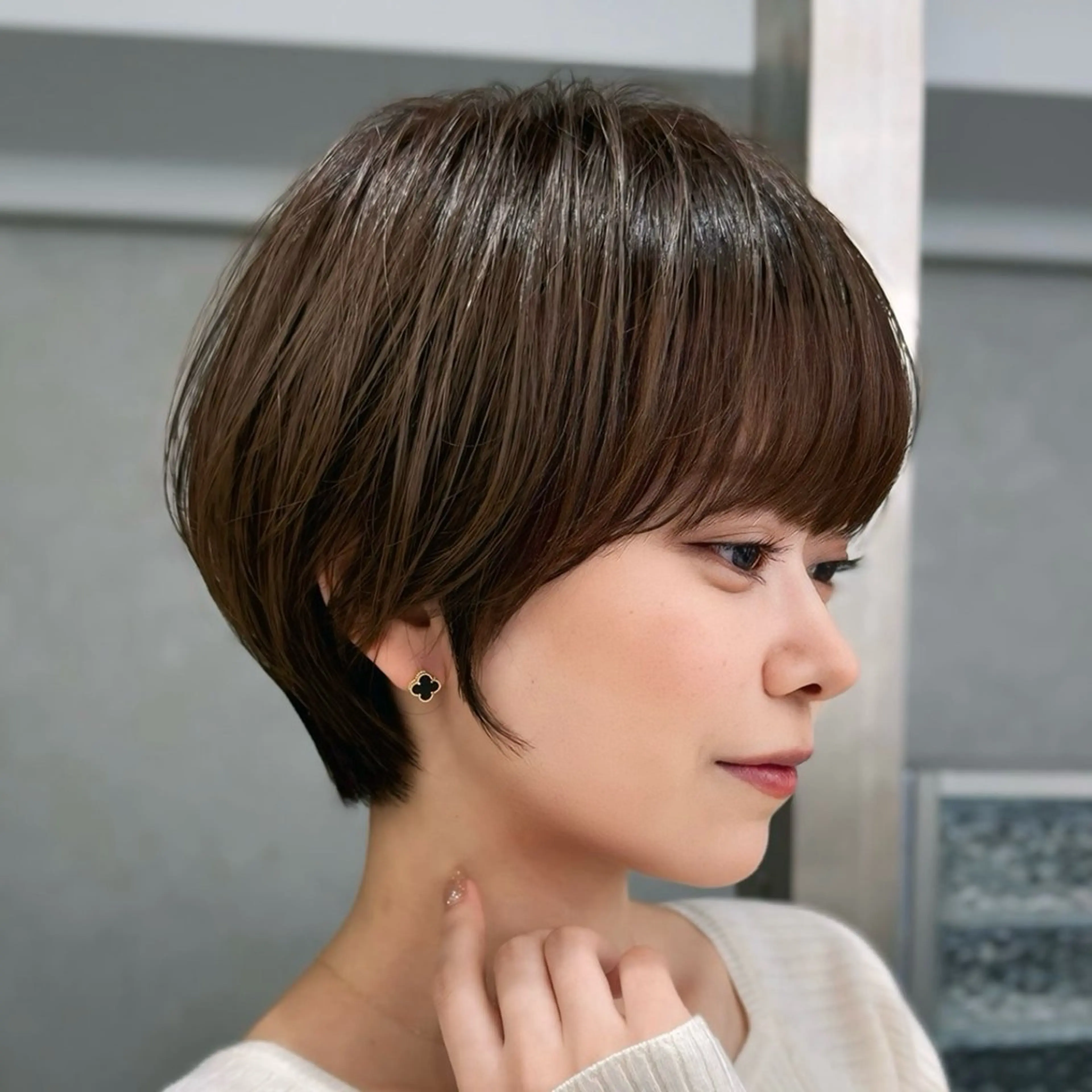 【12月限定⛄️梅雨から半年経って癖が気になる方✨】カット+縮毛矯正+Aujua4ステップトリートメントの写真