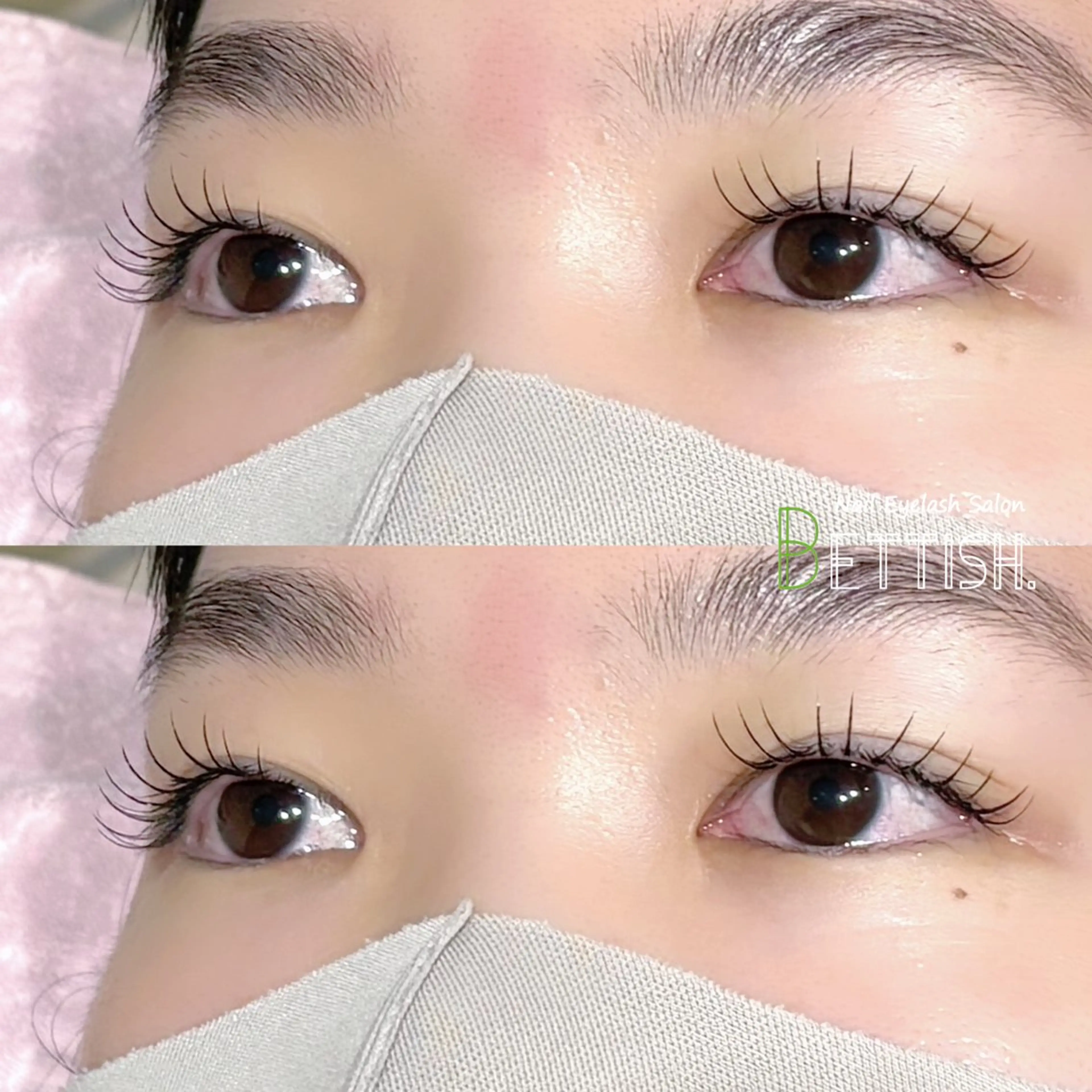 マツエク・マツパ フラットラッシュ BETTISH🩵 SERIのマツエク・マツパデザイン