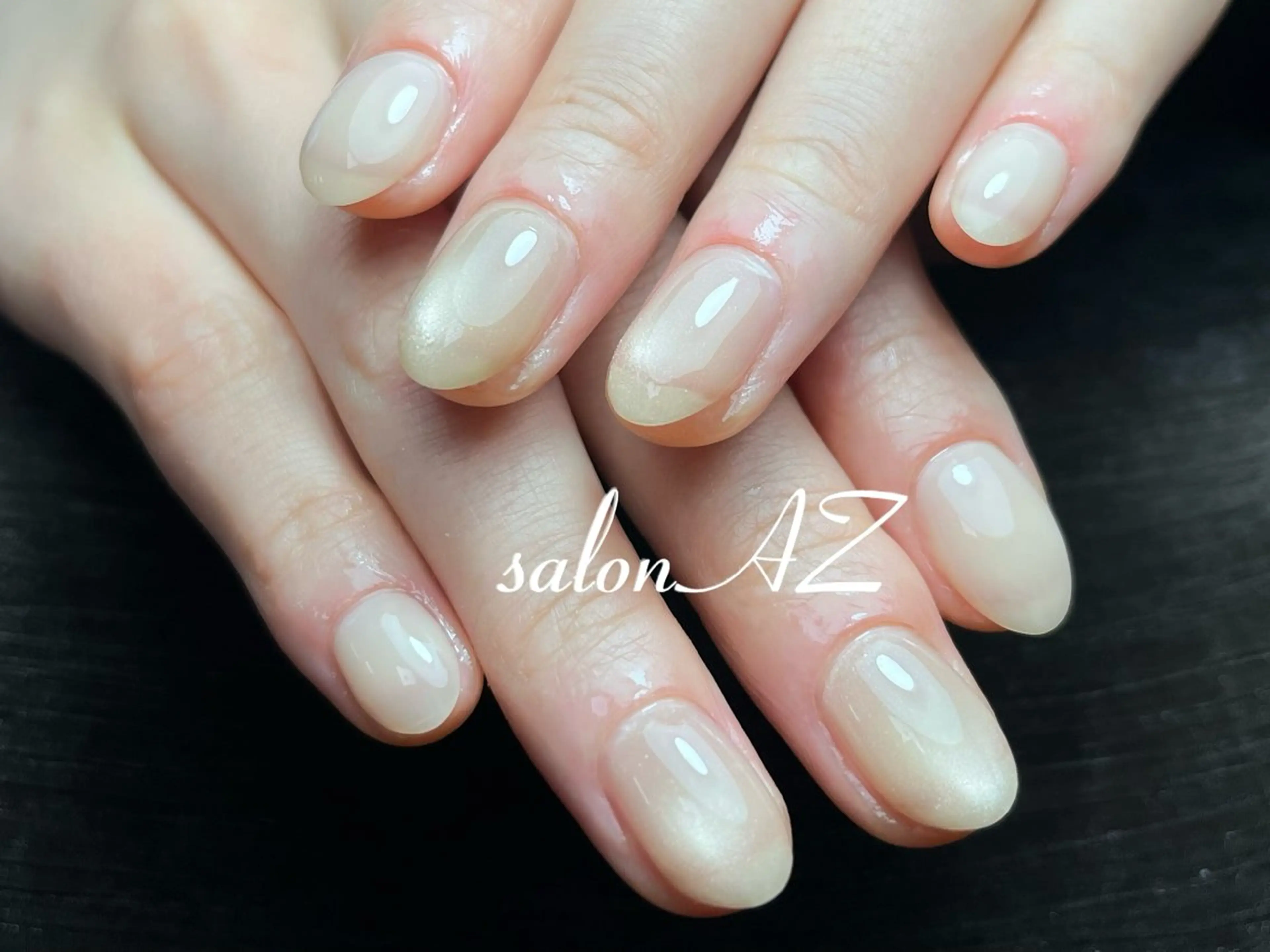 ネイル 桜ネイル 長さ出し フットネイル フレンチネイル ジェルネイル ハンドネイル salon AZのネイルデザイン