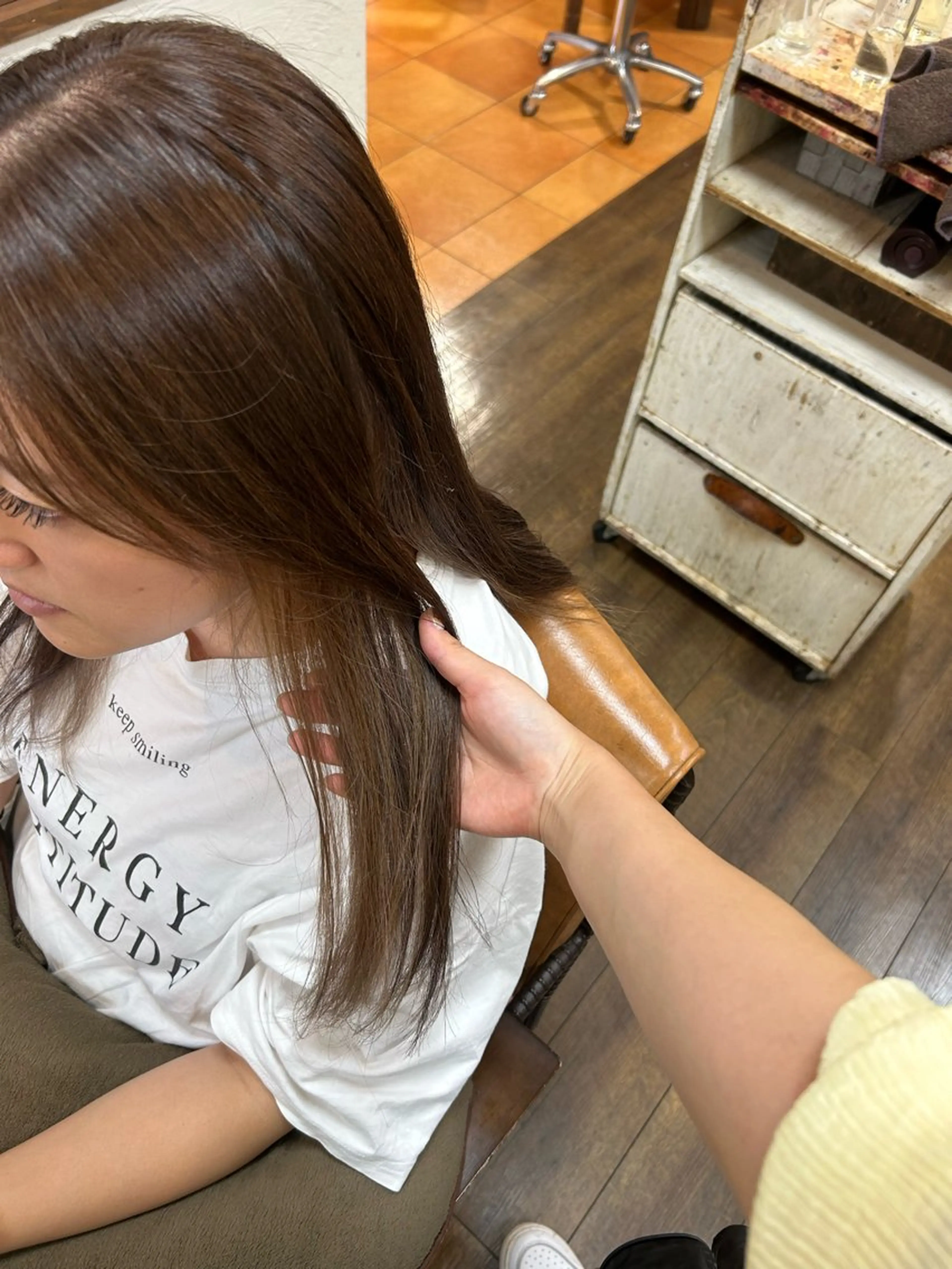 ロング カラー ヘアカラー 徳 永のヘアスタイル