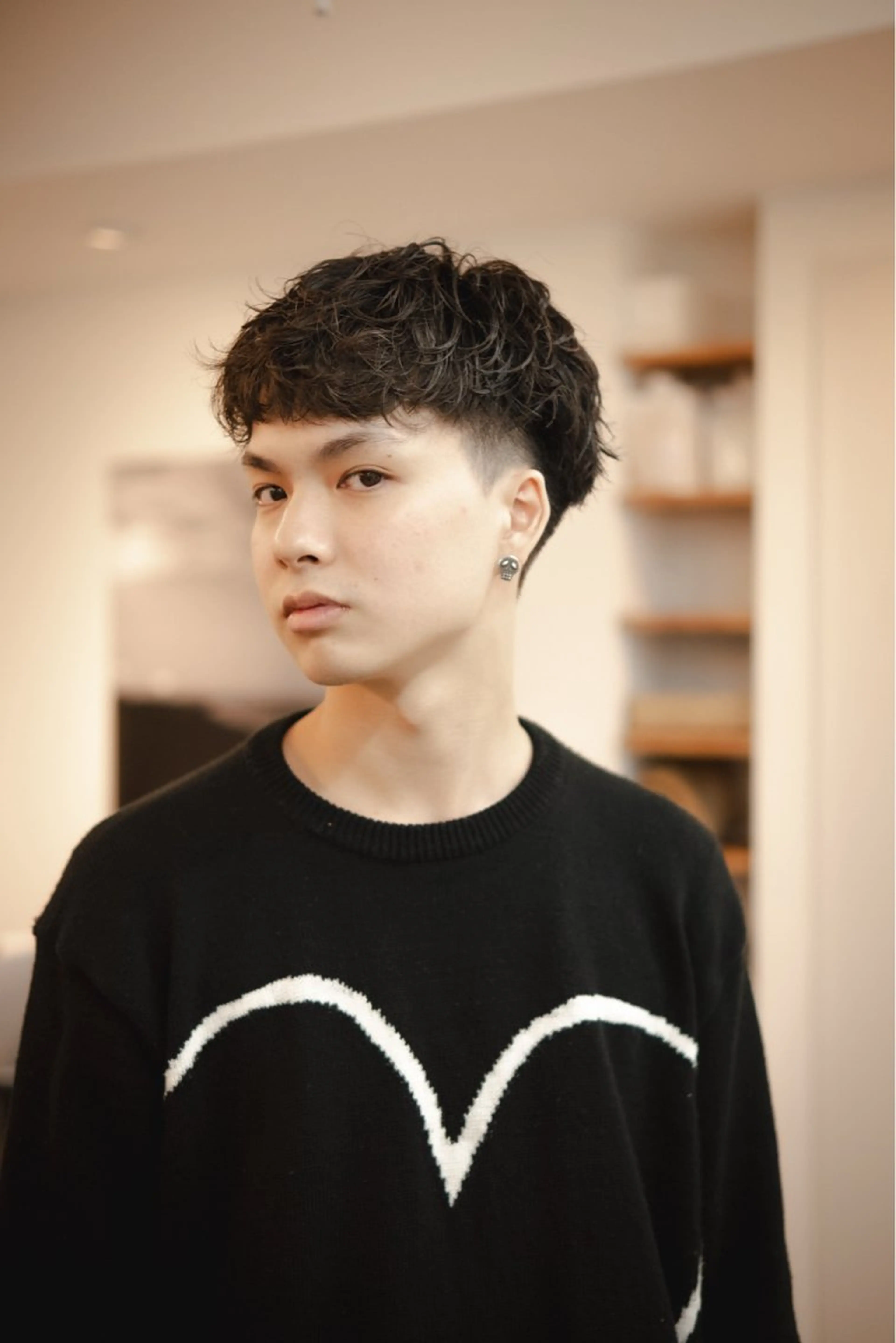 メンズ カット ヘアカラー CHIBA/マンツー マン/艶髪と透け感のヘアスタイル