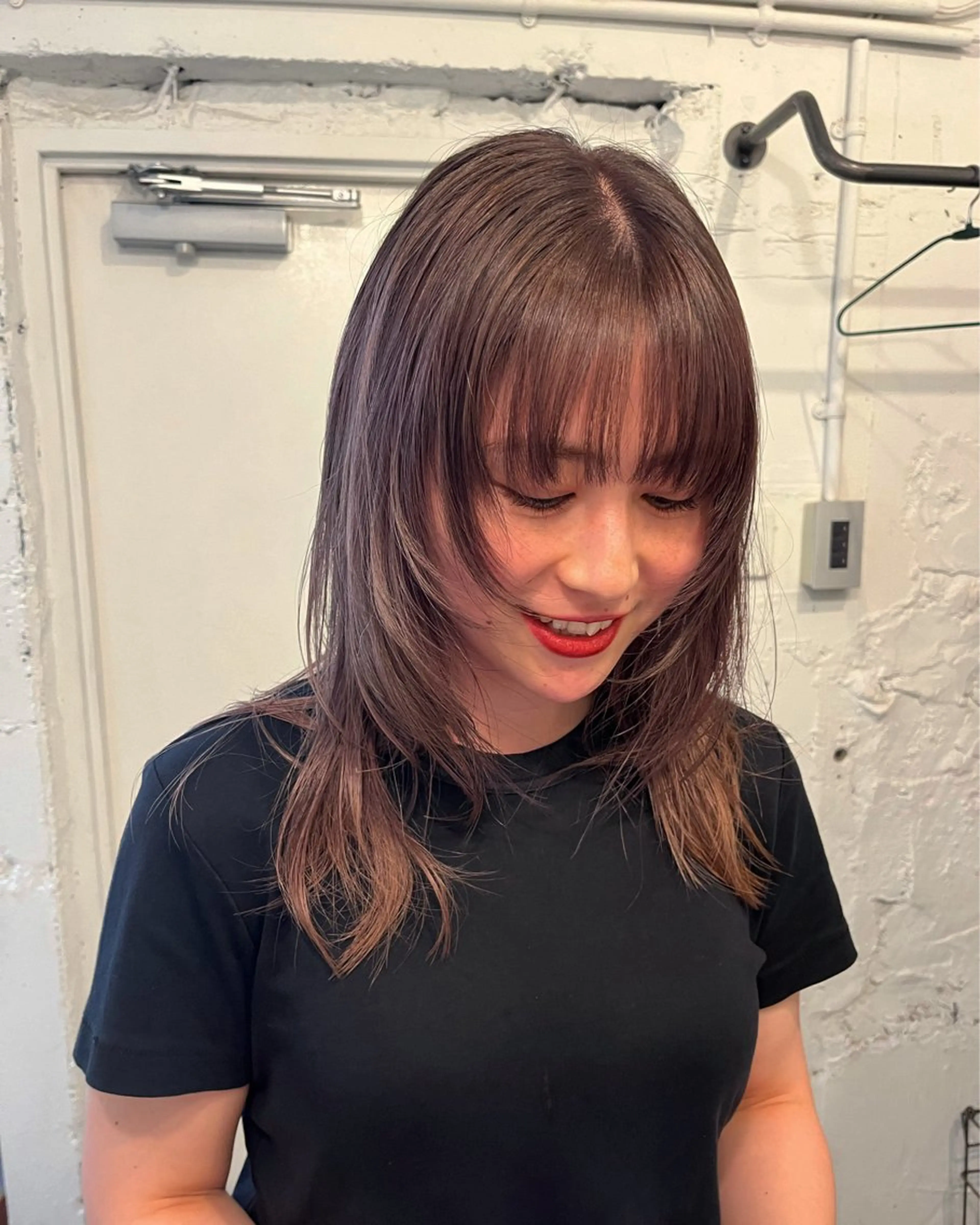 ミディアム カラー パーマ ✴︎UNU ✴︎モエカのヘアスタイル