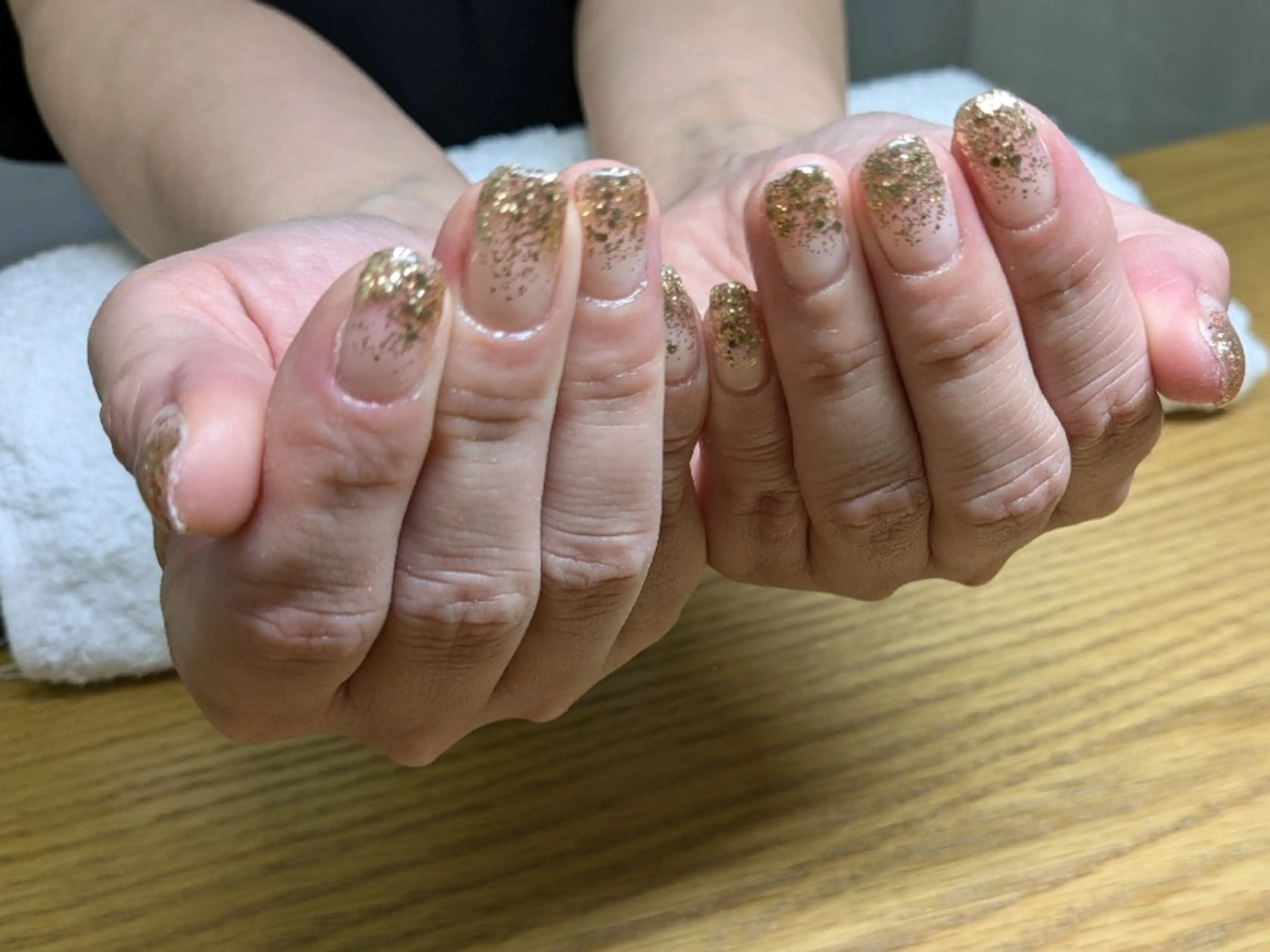 ネイル ラメ(グリッター) ラメグラデーション hair make Re:birth所属・Re:birth Manaのマツエク・マツパデザイン