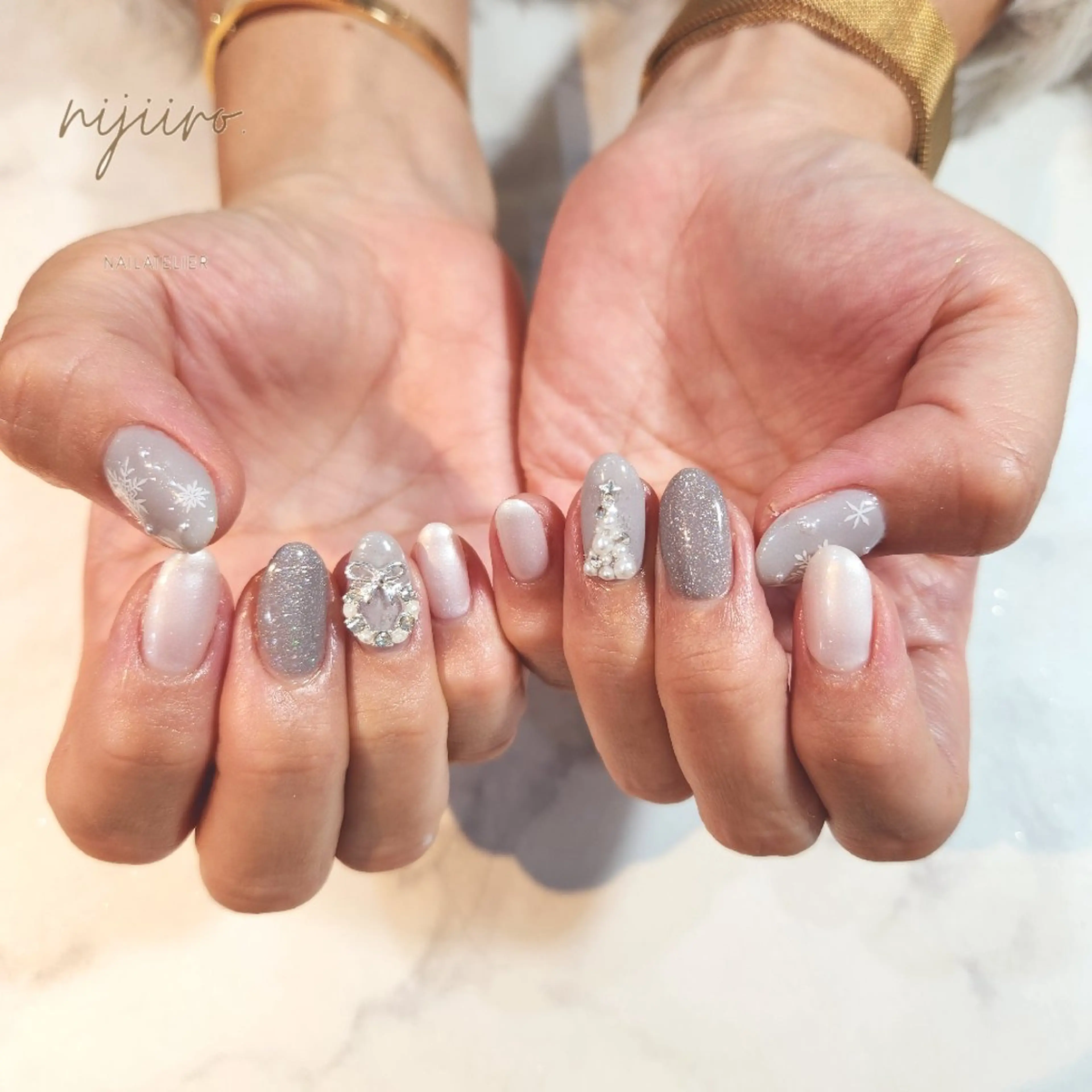 ネイル ハンドネイル nailatelier nijiiro.所属・nijiiro🌈 サトウのネイルデザイン