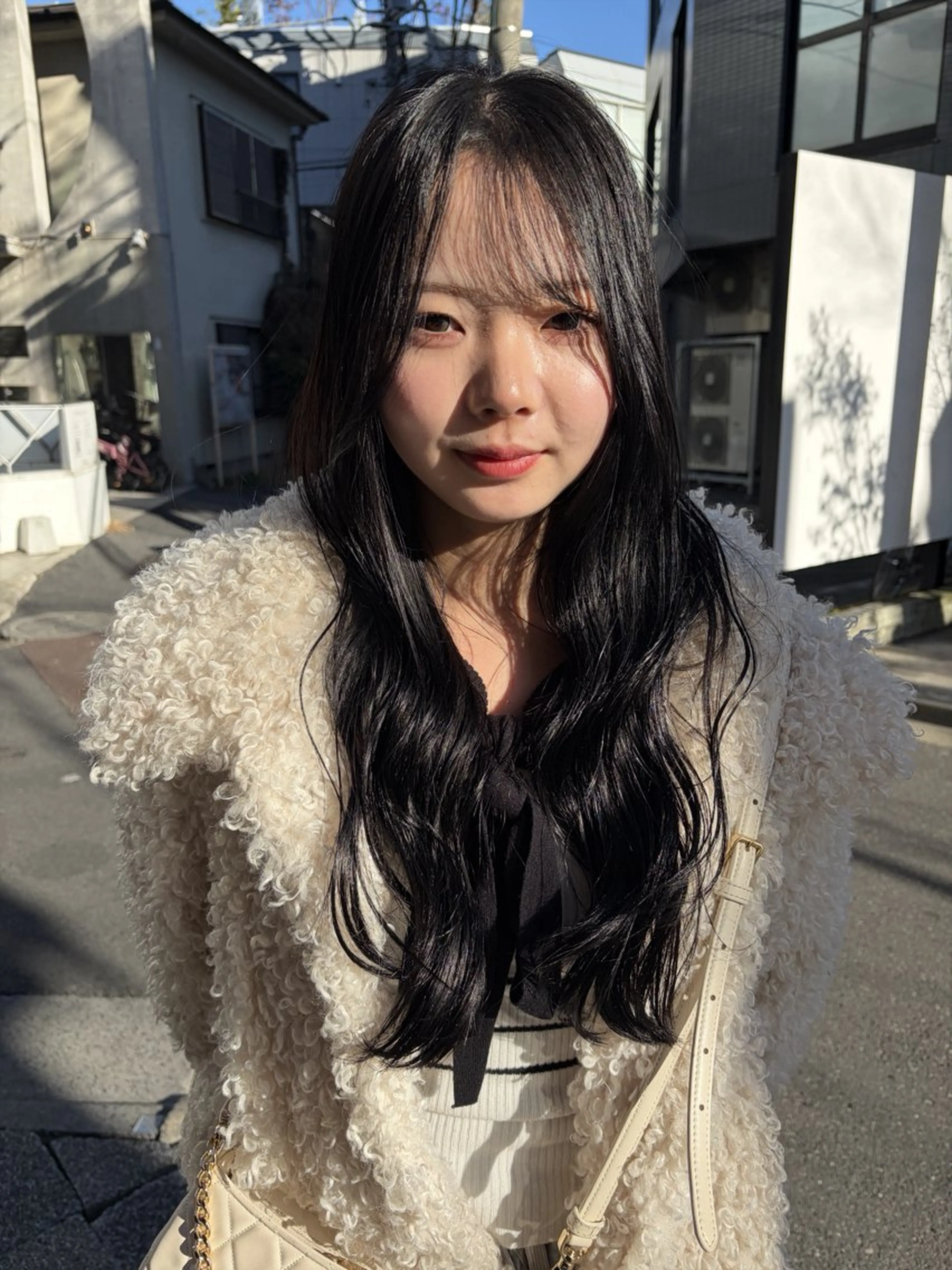 セミロング カラー カット ヘアカラー トリートメント 赤み消しカラー/ オリーブ/トモキのヘアスタイル