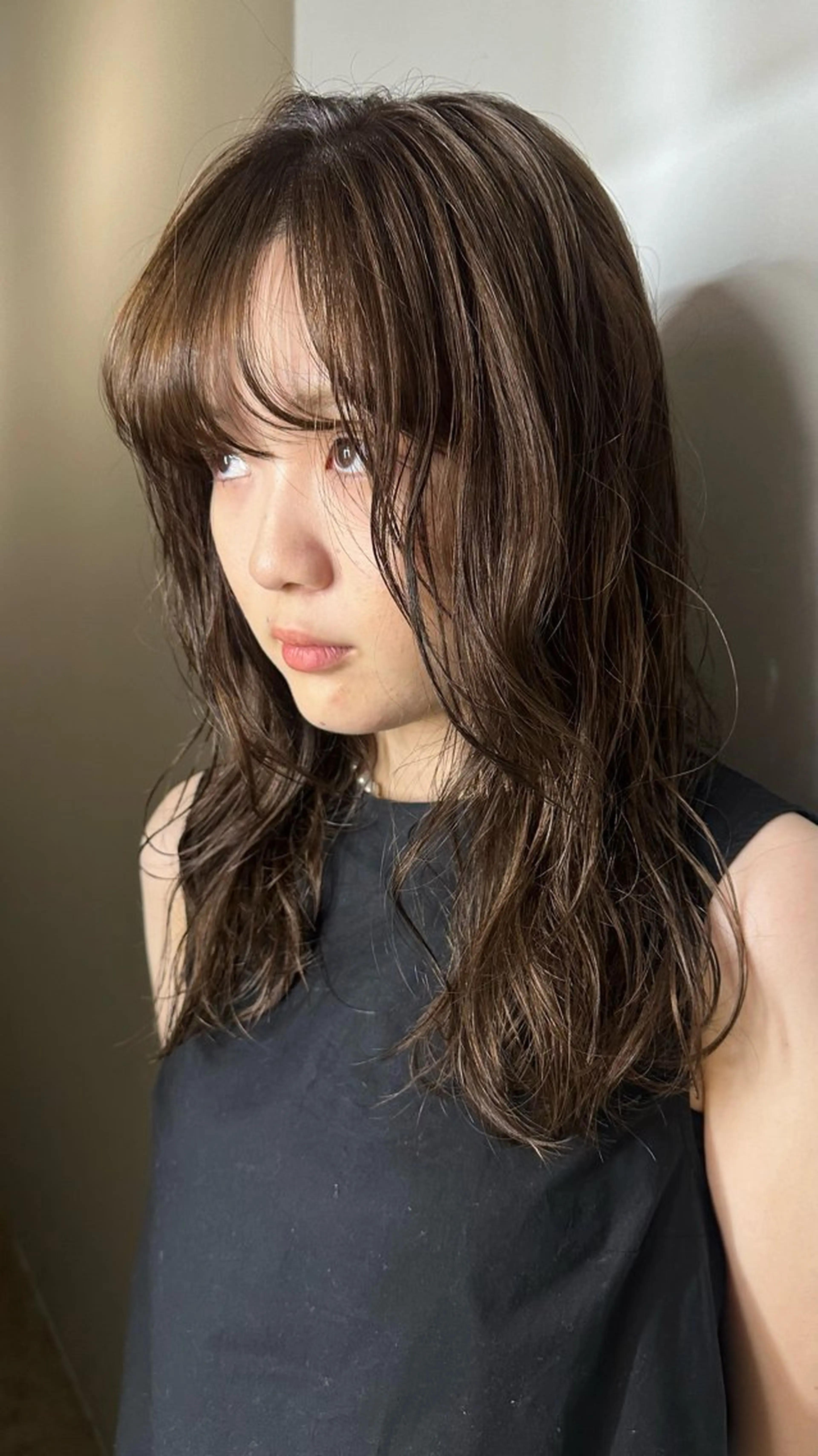 セミロング パーマ ショートカット／パー マ🫧kotoneのヘアスタイル