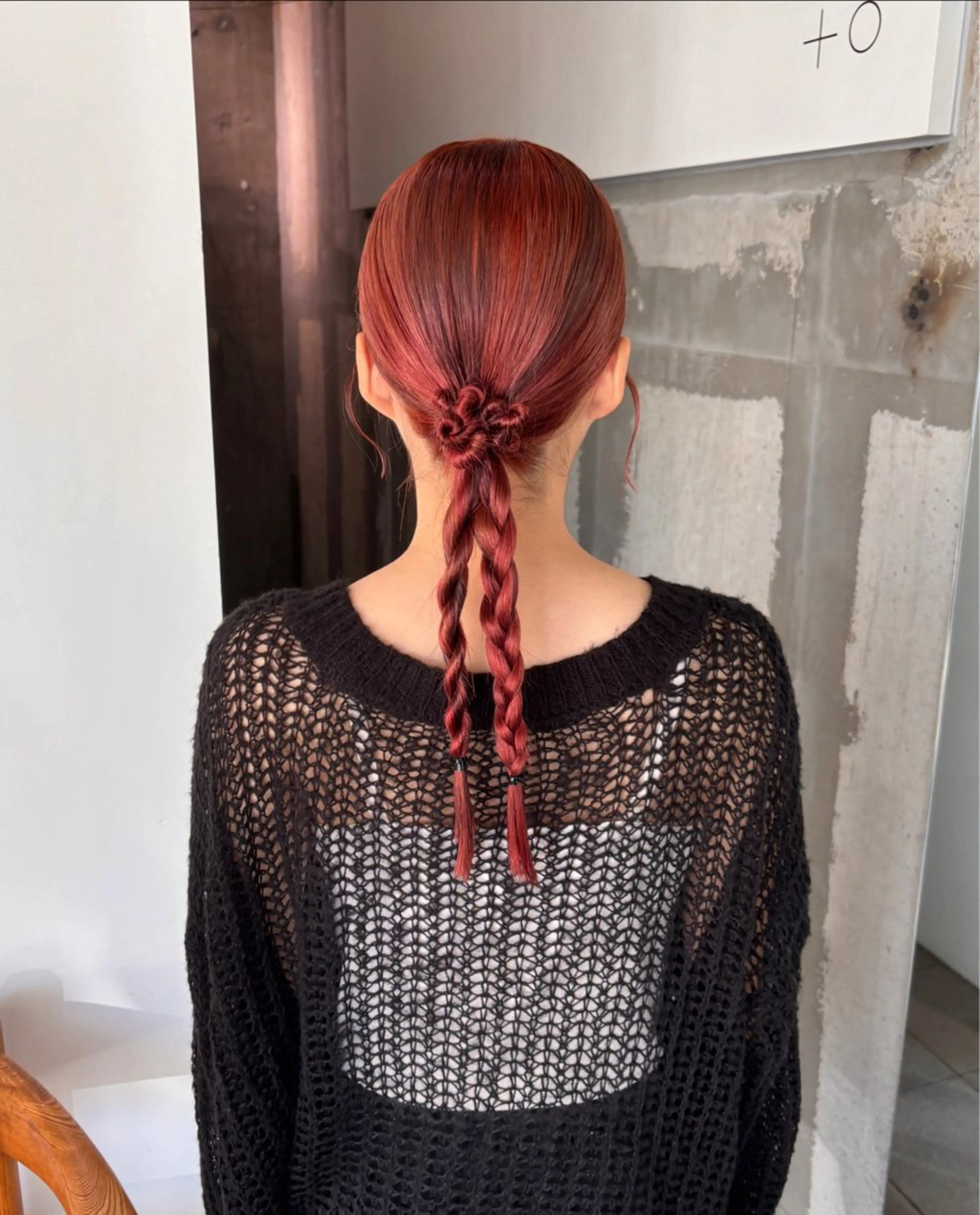 ヘアアレンジ 三つ編み カット ヘアカラー mirai/レイヤー ボブ/ショートのヘアスタイル