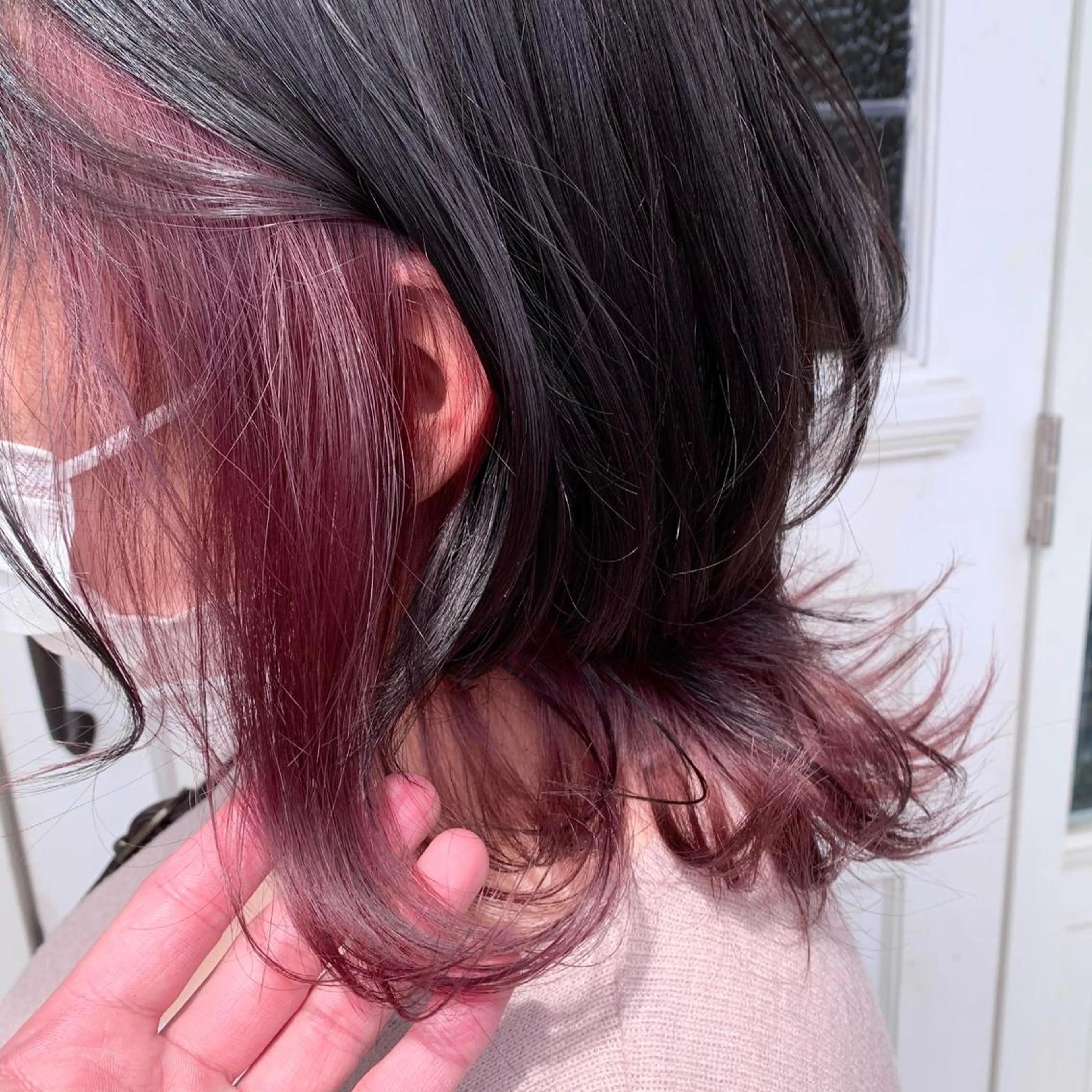 ミディアム カラー ピンクカラー 🌈8月末までシャ イン輝きハイトーン✨のヘアスタイル