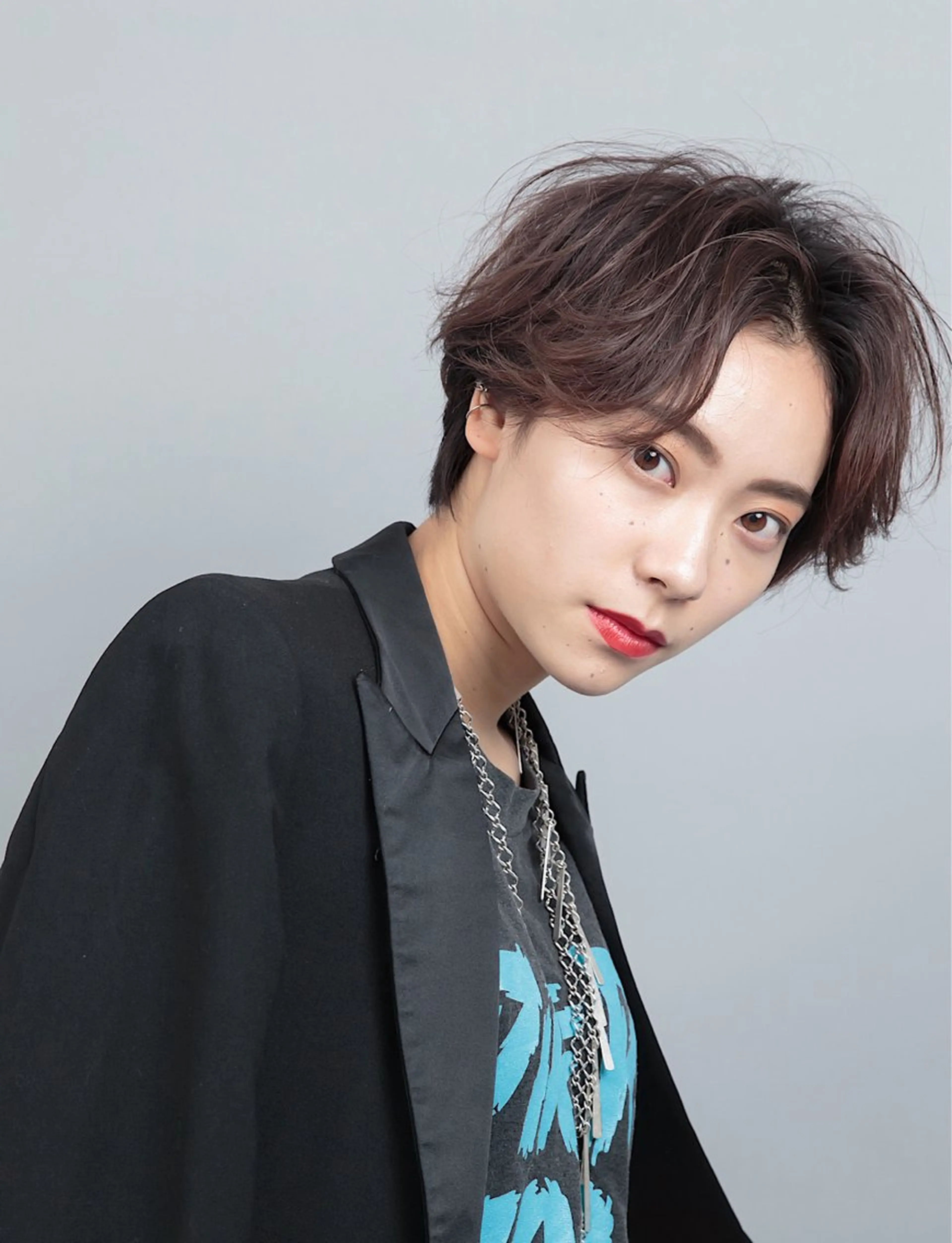 ショート カラー パーマ カット ヘアカラー トリートメント hoNua. 栄/透明感カラーのヘアスタイル