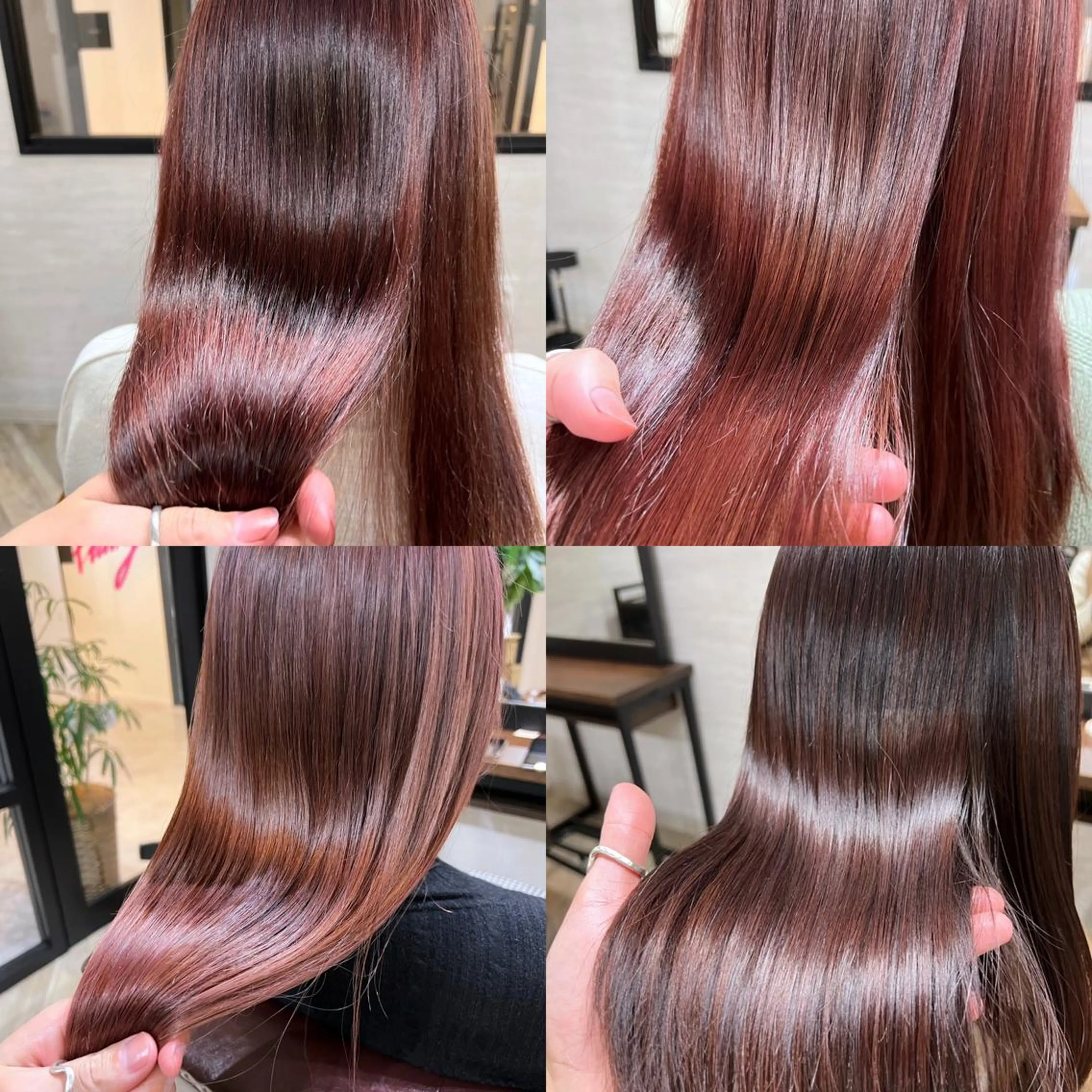 ロング カラー カシス ピンクカラー Deseo 髪質改善 店長🫧ダイトのヘアスタイル