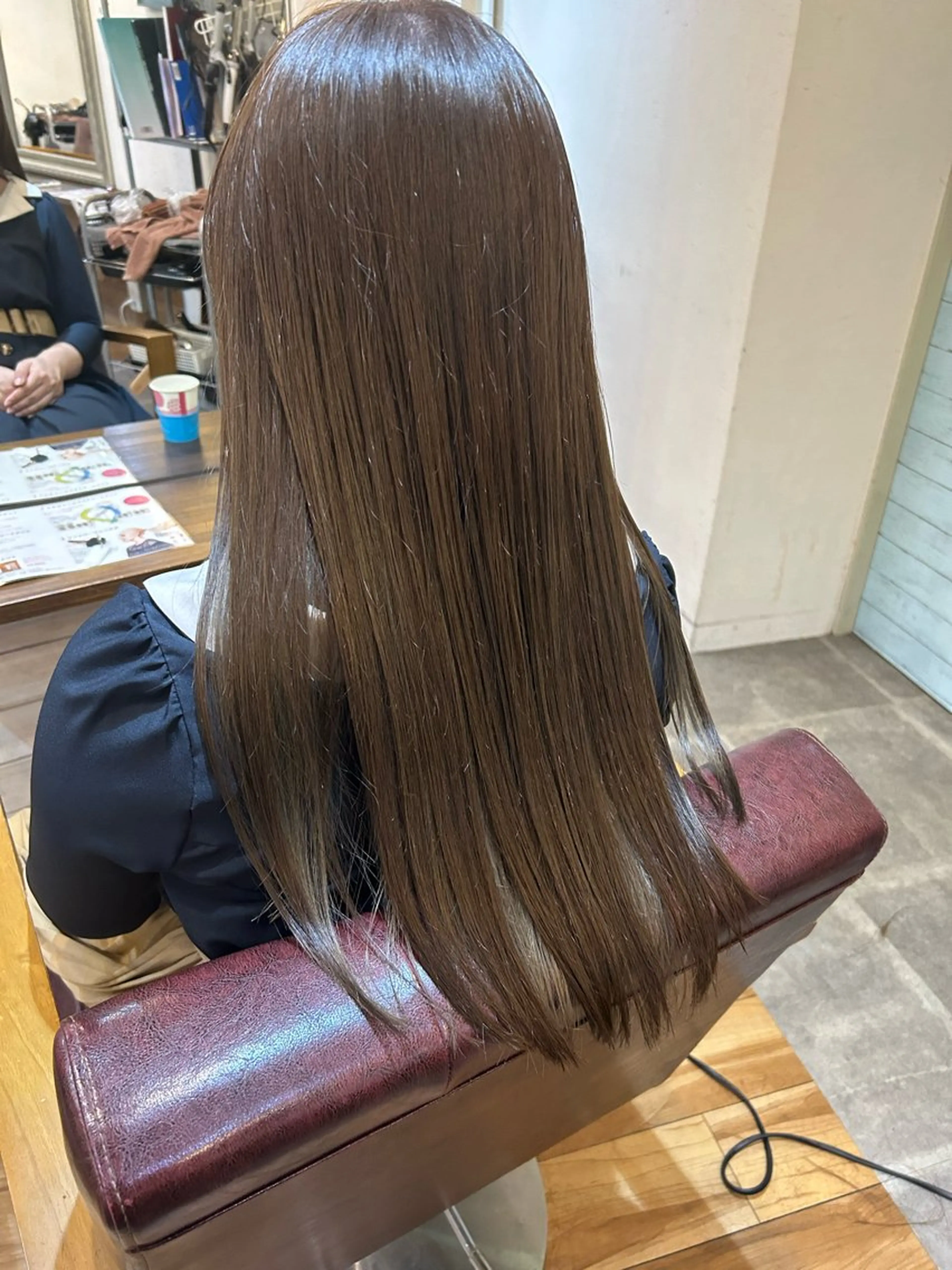 ロング カラー グレージュ トリートメント カット ヘアカラー トリートメント CECIL hair なんば店所属・メンズパーマ 艶髪☆店長☆有馬のヘアスタイル