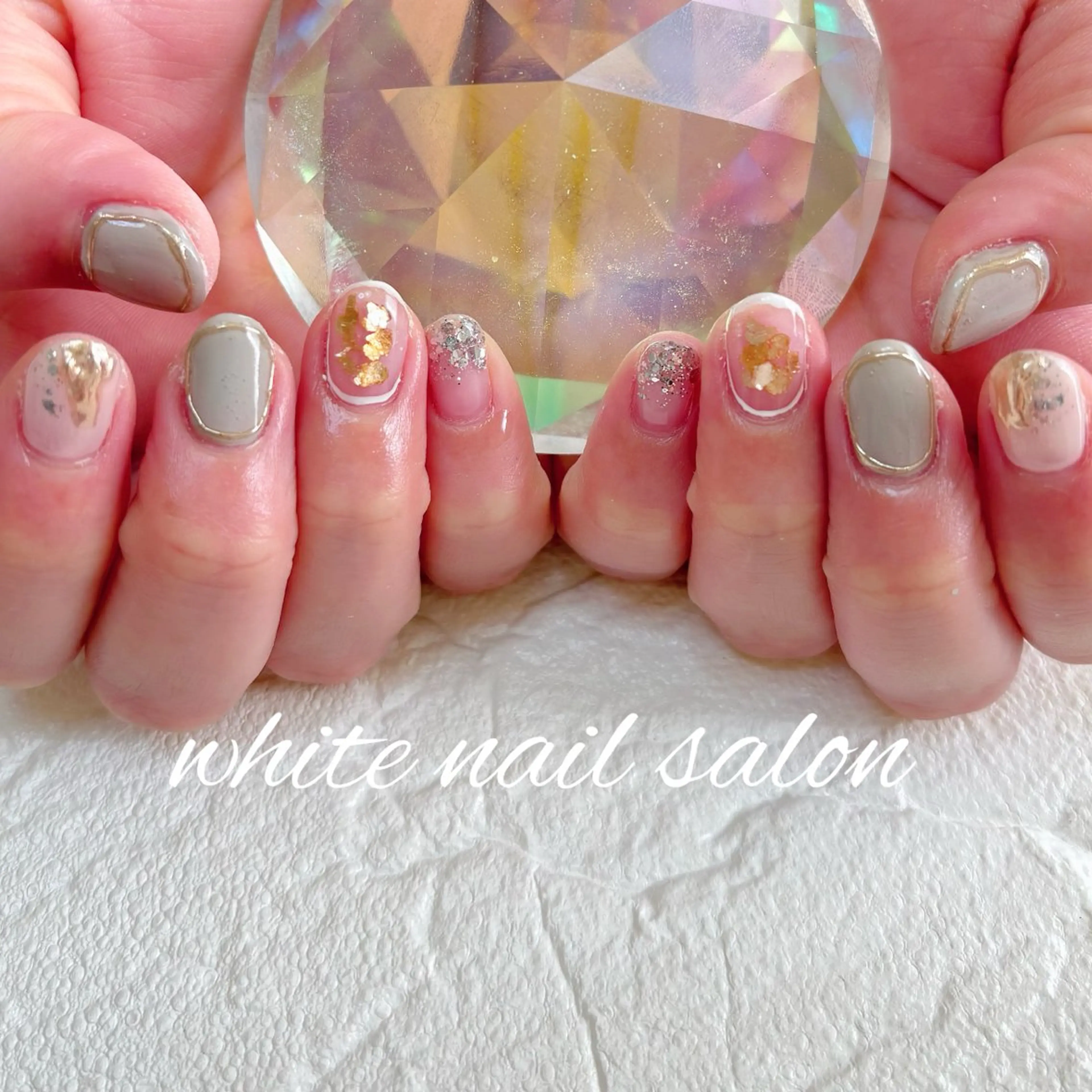 ネイル フットネイル ハンドネイル white nail salonのネイルデザイン