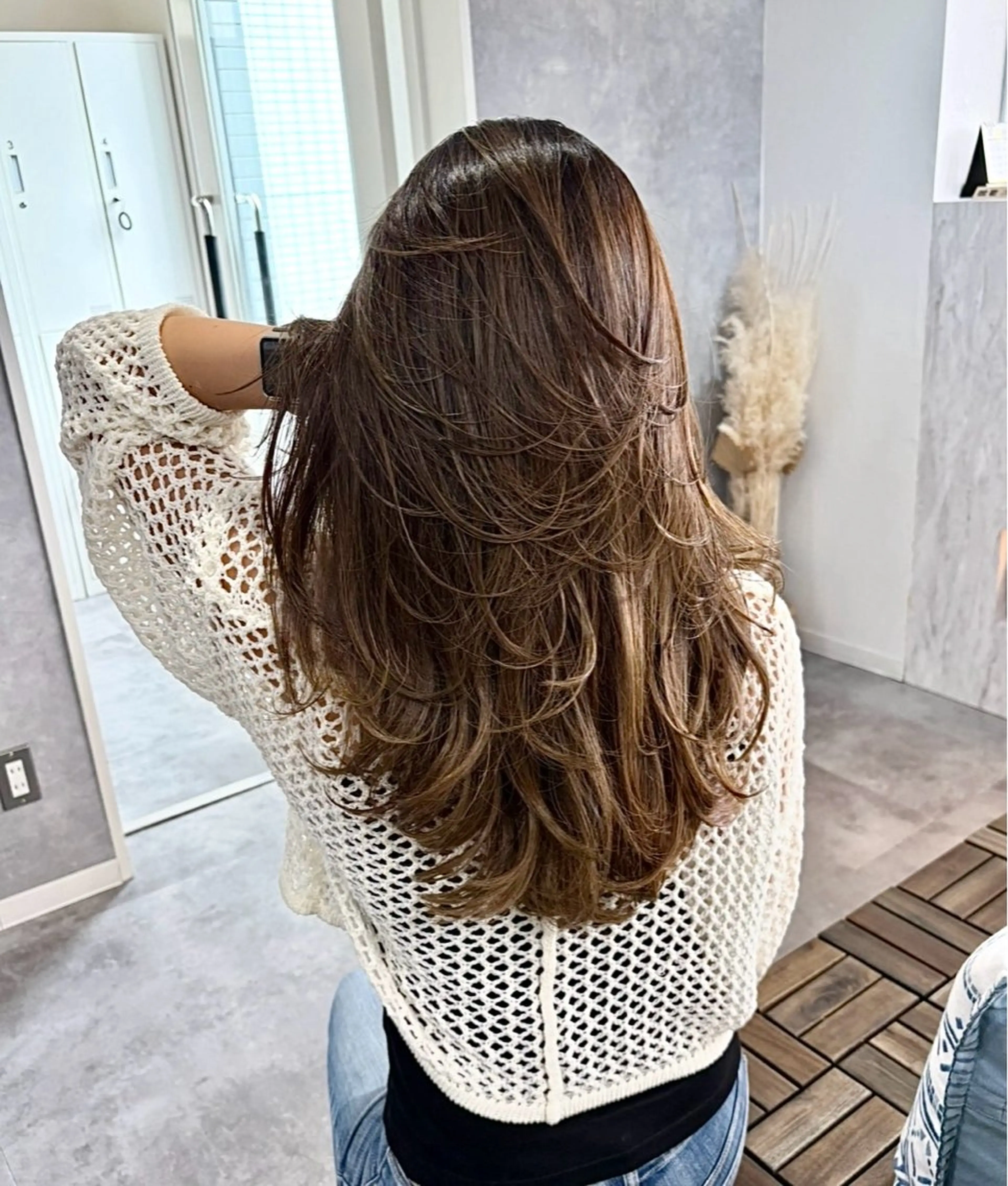 ロング カット ヘアカラー トリートメント 大人上品特化 レイヤー🇺🇸山村のヘアスタイル