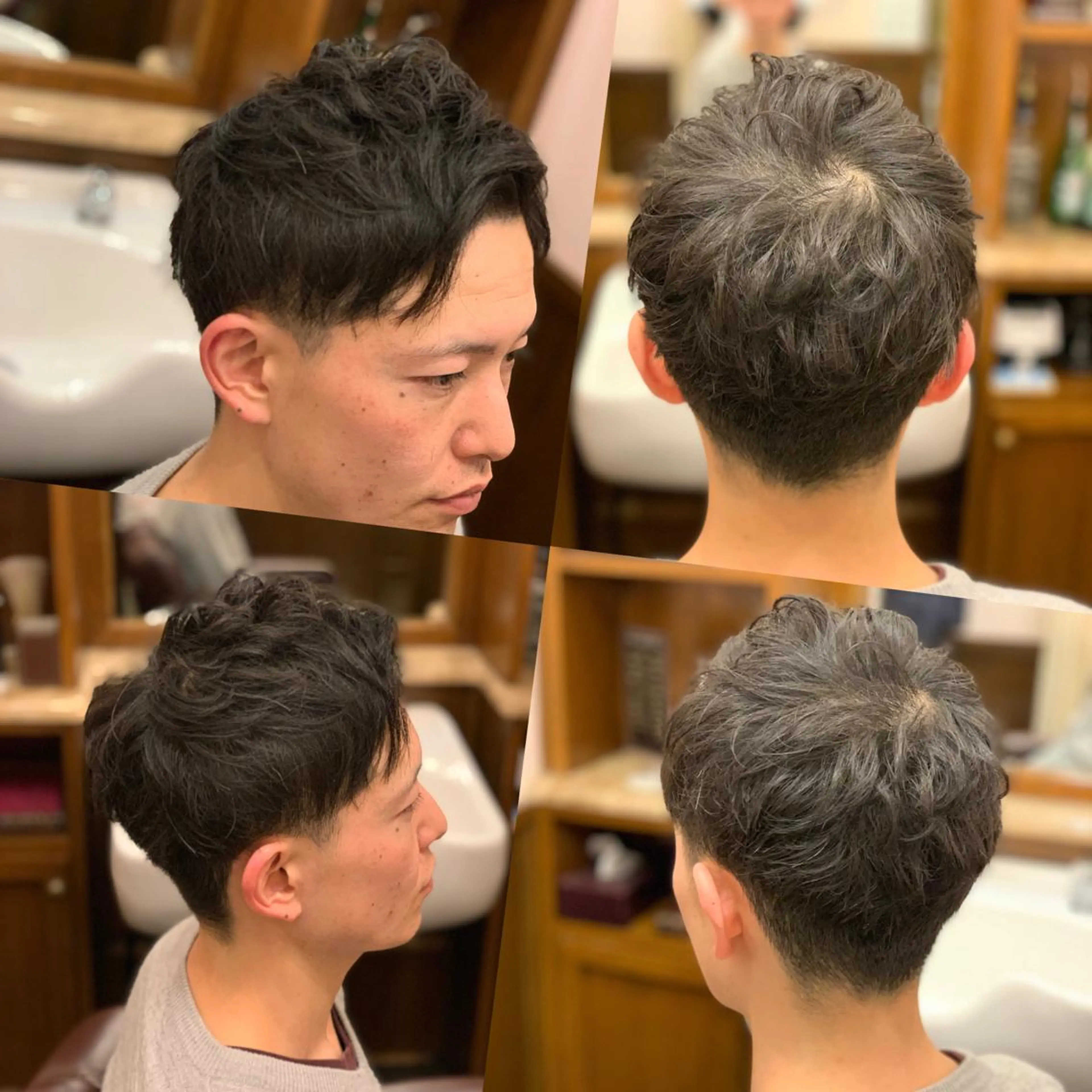 ショート パーマ 田中 心のヘアスタイル
