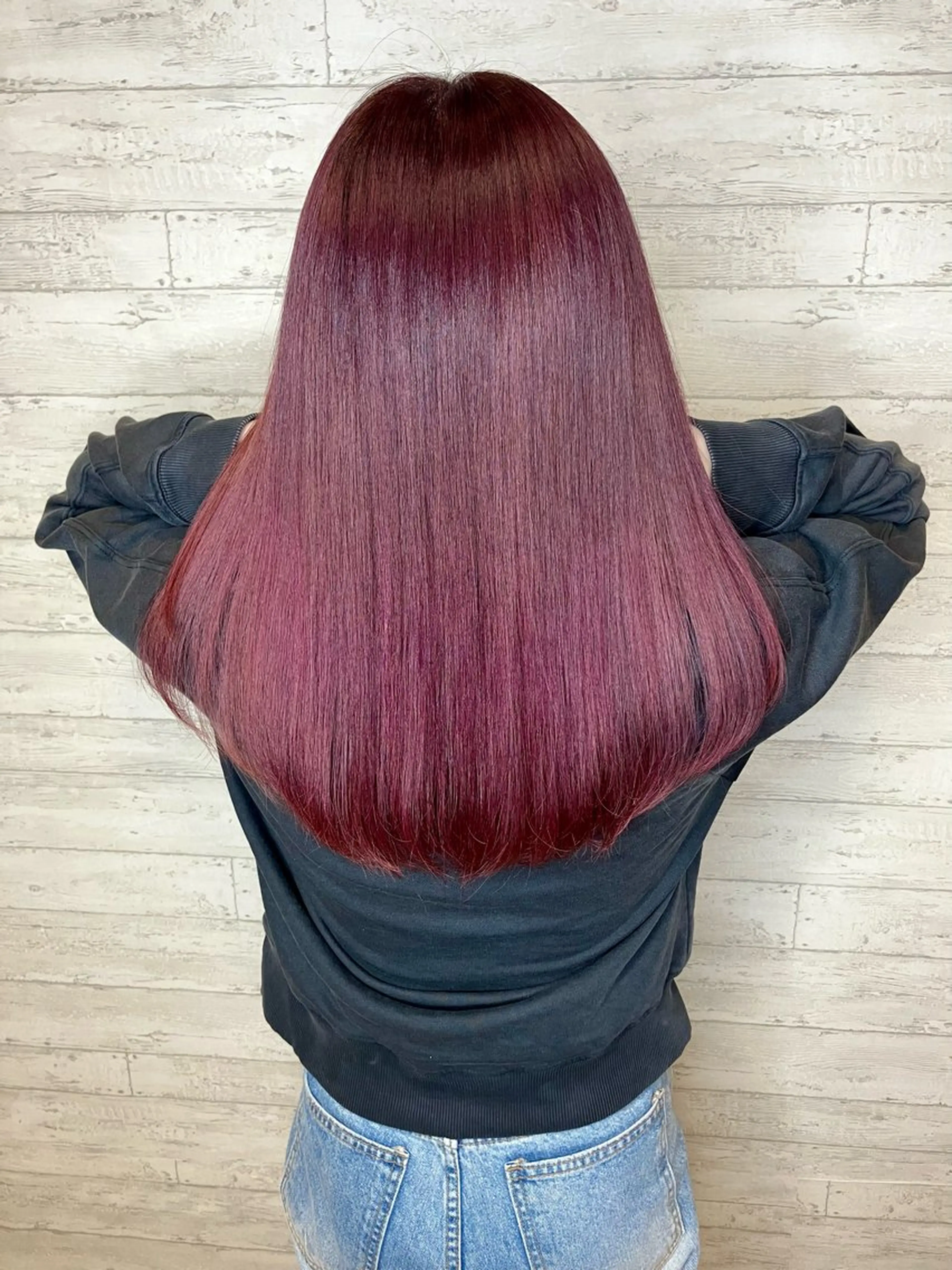 セミロング カラー ブリーチ 小池 穂果/ 府中のヘアスタイル