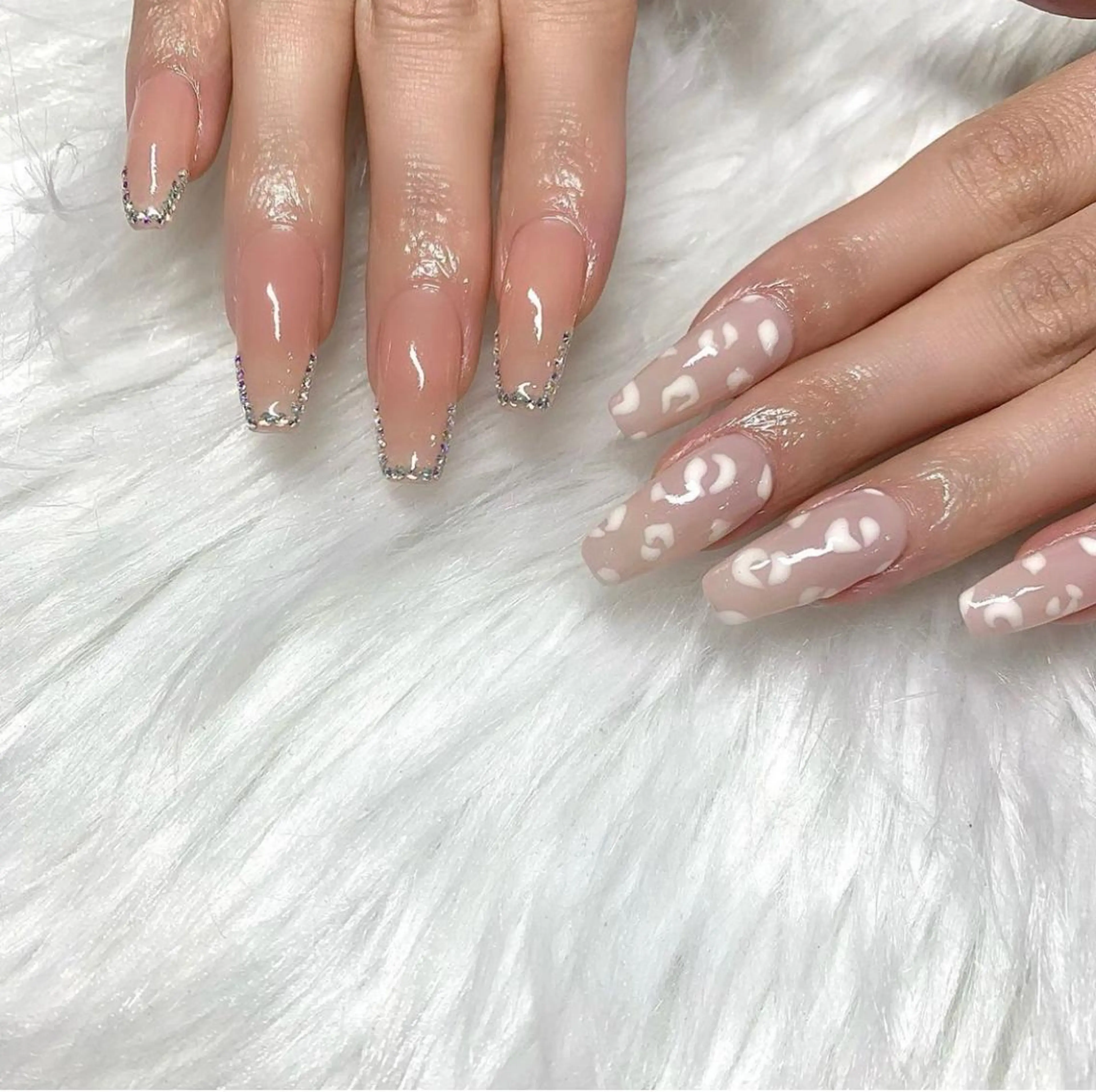 ネイル アートネイル オーロラネイル 成人式 フットネイル 韓国ネイル Yudia -neon-のネイルデザイン