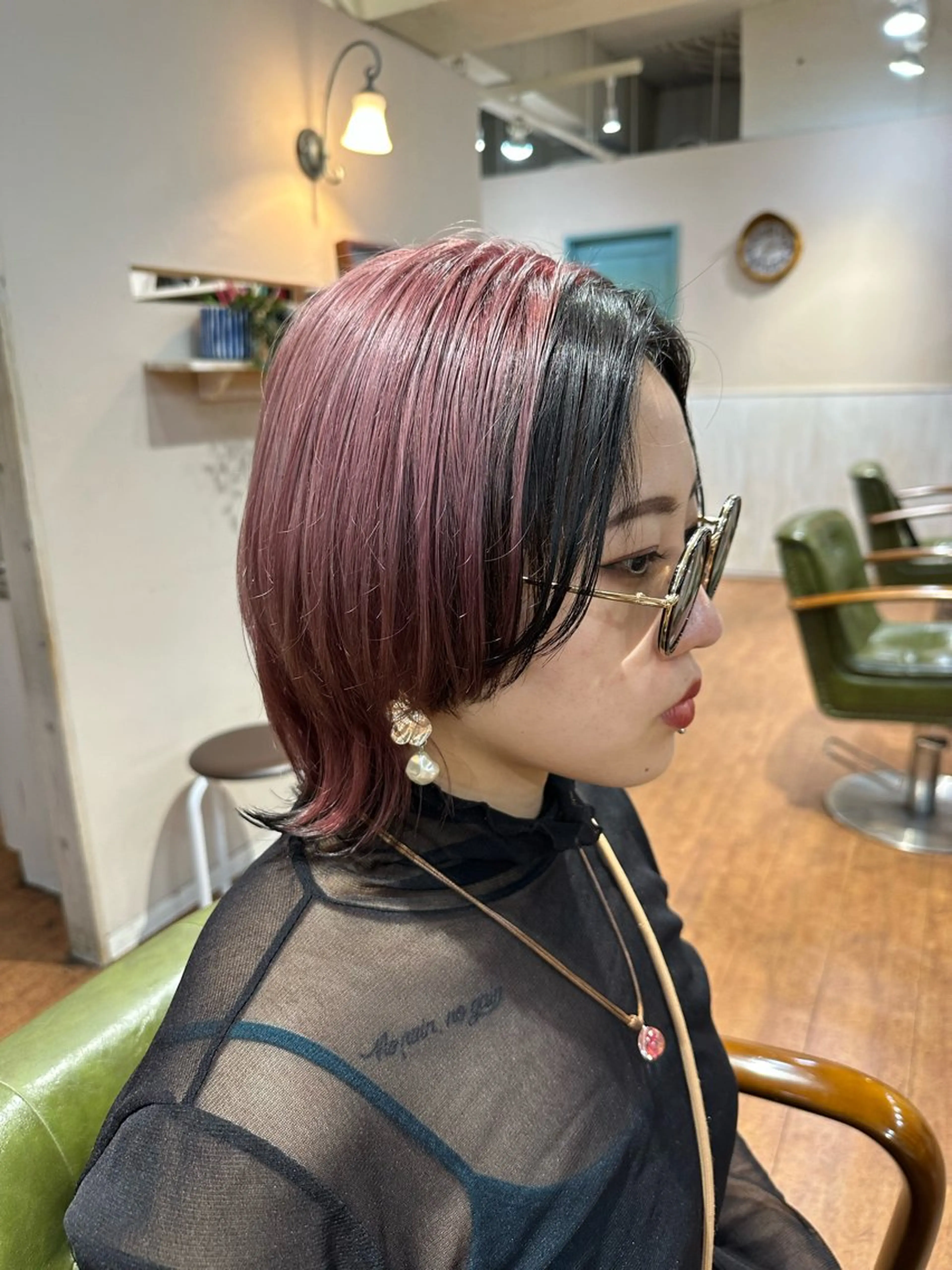 ショート カラー ミストバング  フェイスフレーミング カット ヘアカラー 🌈ブリーチ美容師 KOTARO🌈のヘアスタイル