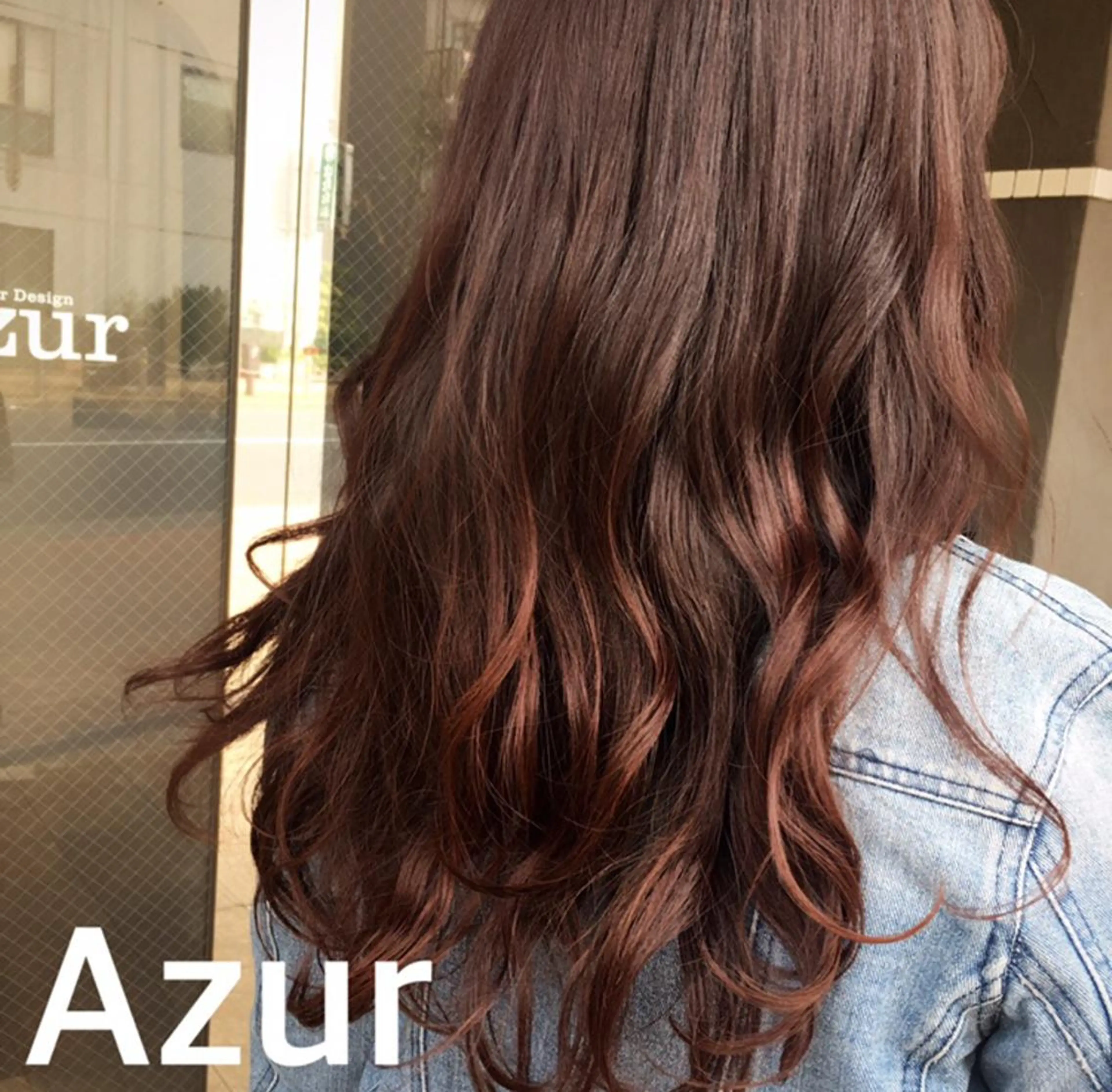 セミロング カラー HairDesign Azurのヘアスタイル