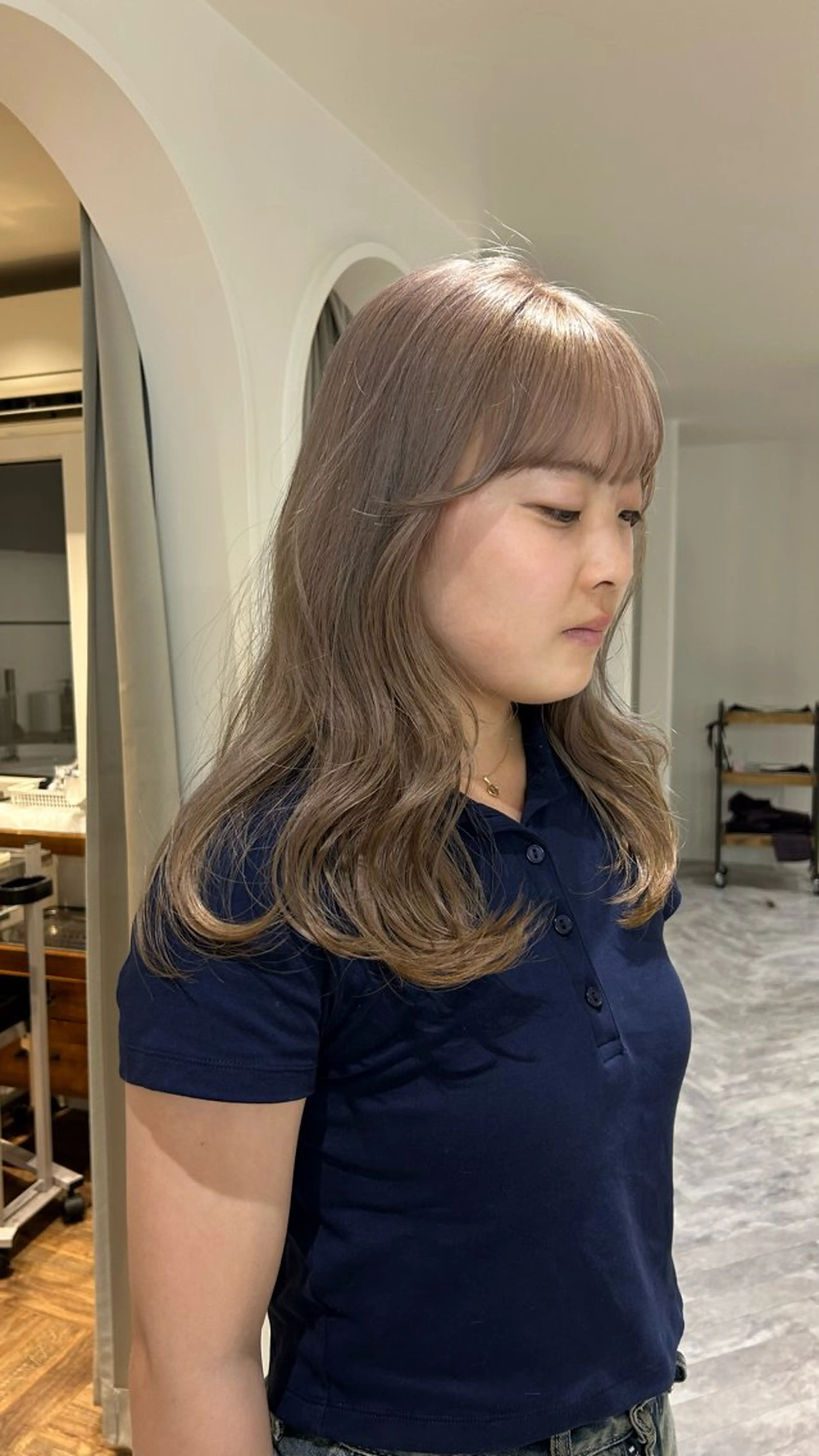 ミディアム カラー ヘアカラー じゅわっと暖色カラー 🍊Moemiのヘアスタイル