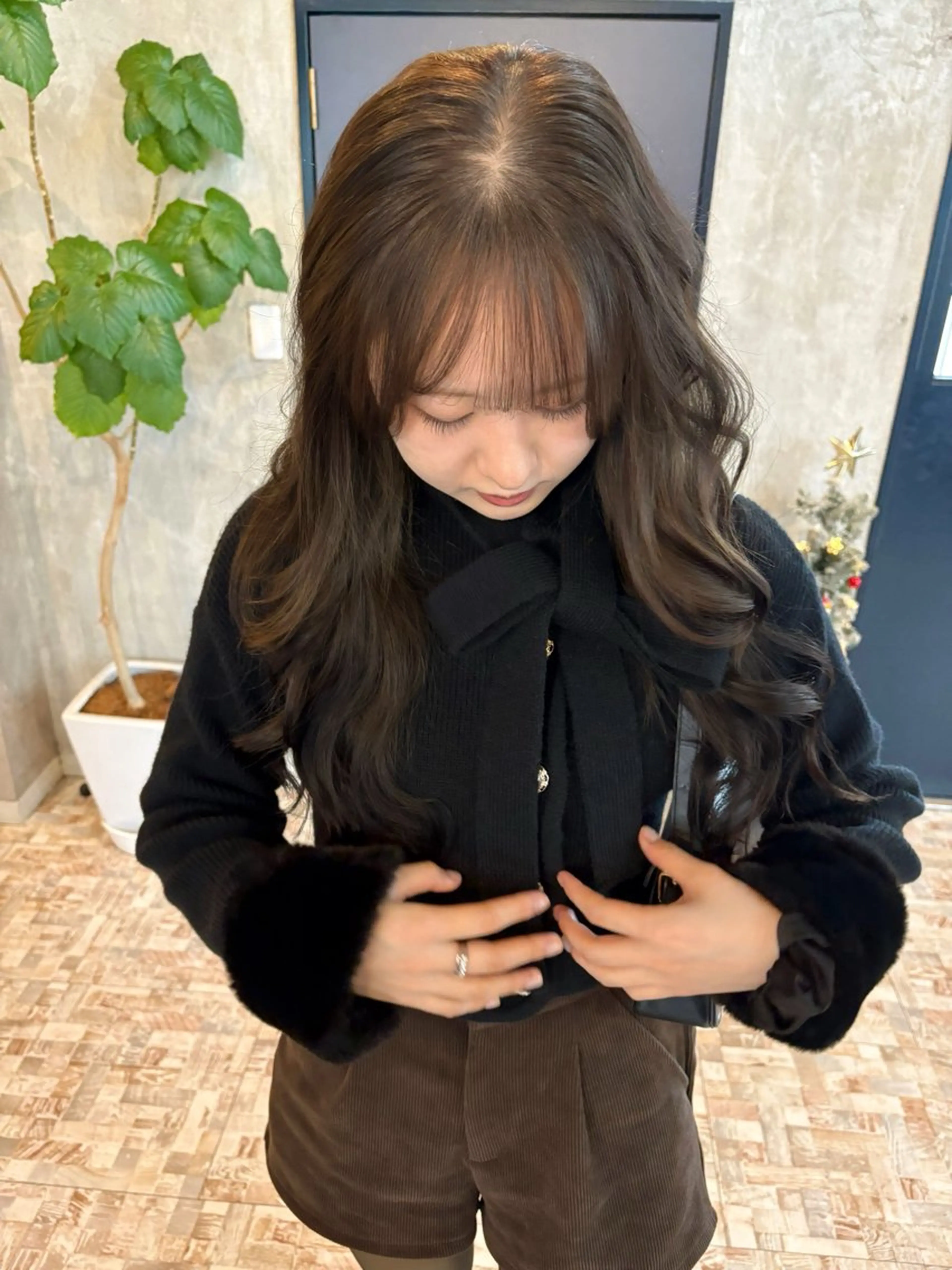 ロング カラー カット ヘアカラー botan🪷☆*。 レ ナのヘアスタイル