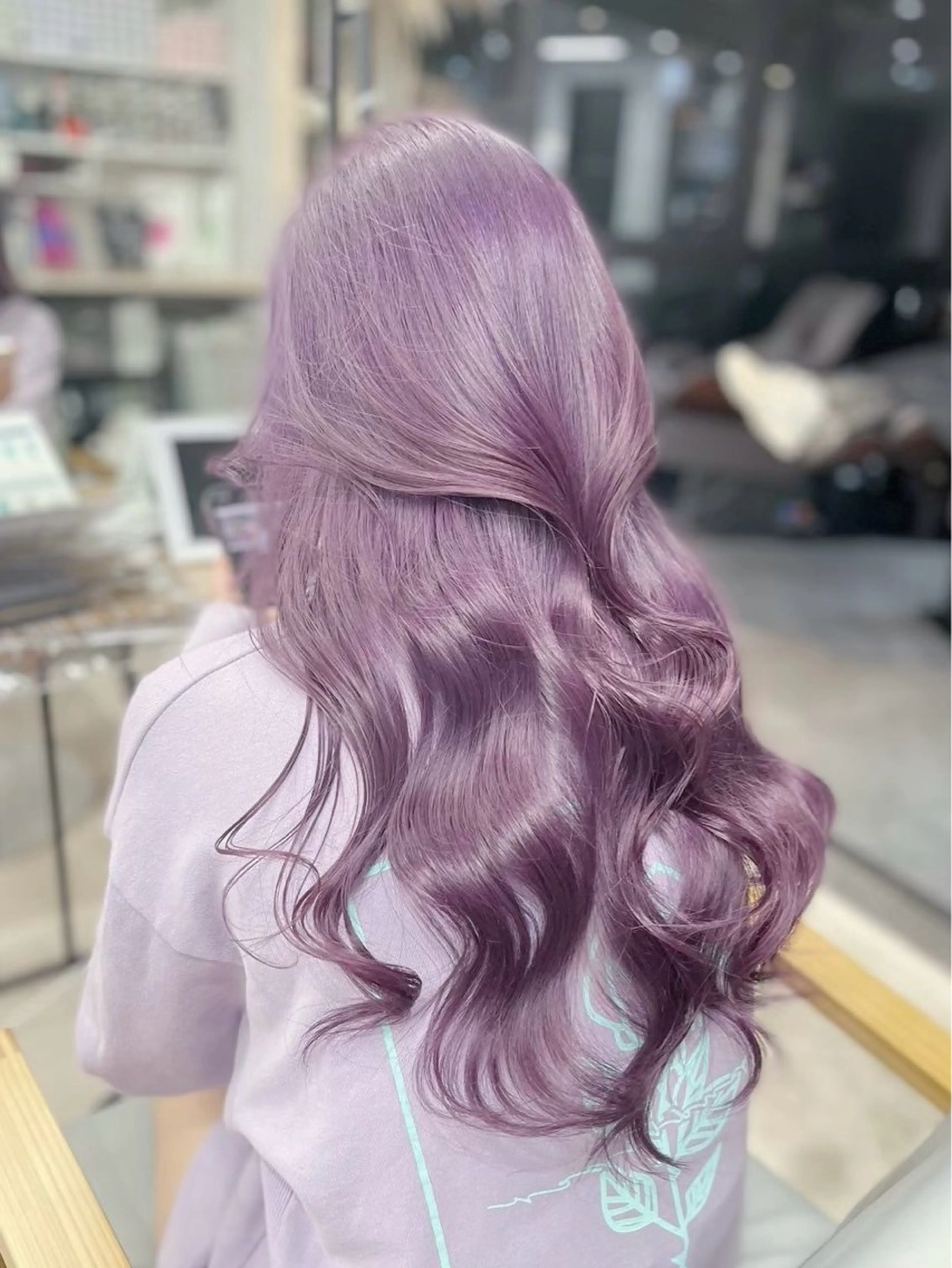 ミディアム カラー パーマ ヘアアレンジ メンズ キッズ ヘアカラー トリートメント レイヤー×ハイトーン / mihana🪐のヘアスタイル