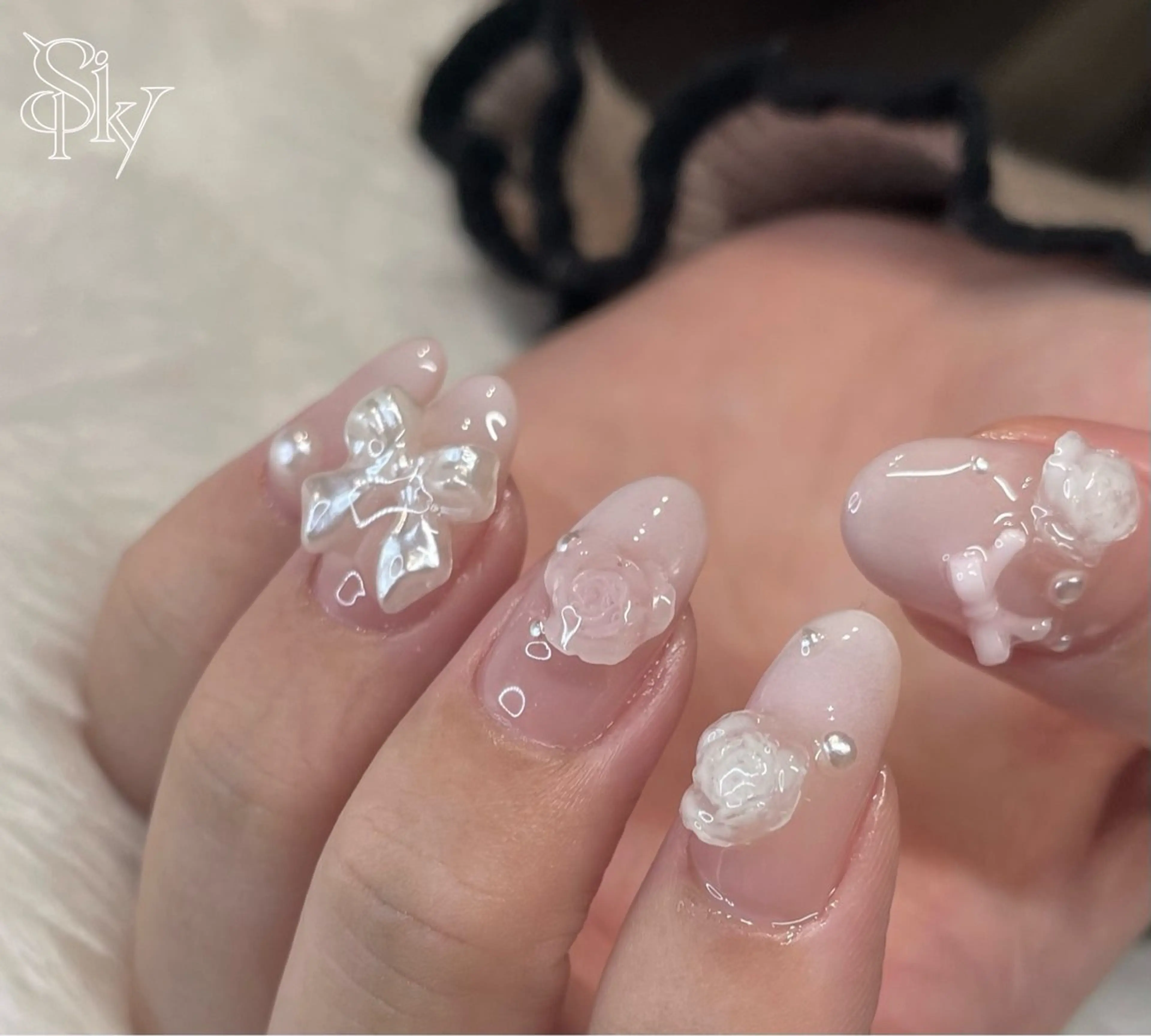 ネイル ハンドネイル Spiky とうげ ふうかのネイルデザイン