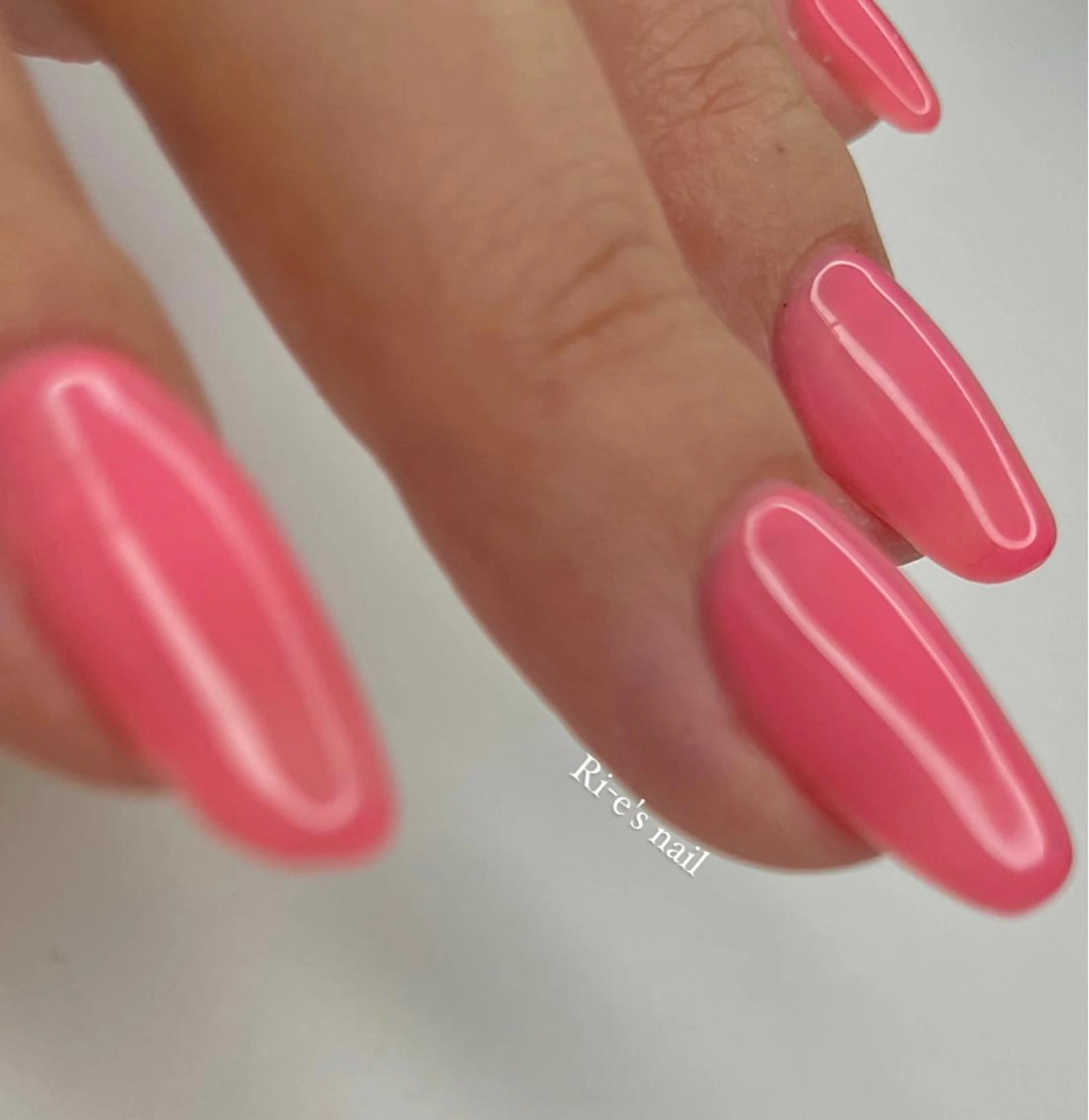 ネイル 長さ出し フラッシュネイル 氷ネイル・うるうるネイル マグネットネイル ニュアンスネイル Ri-e's nailのネイルデザイン