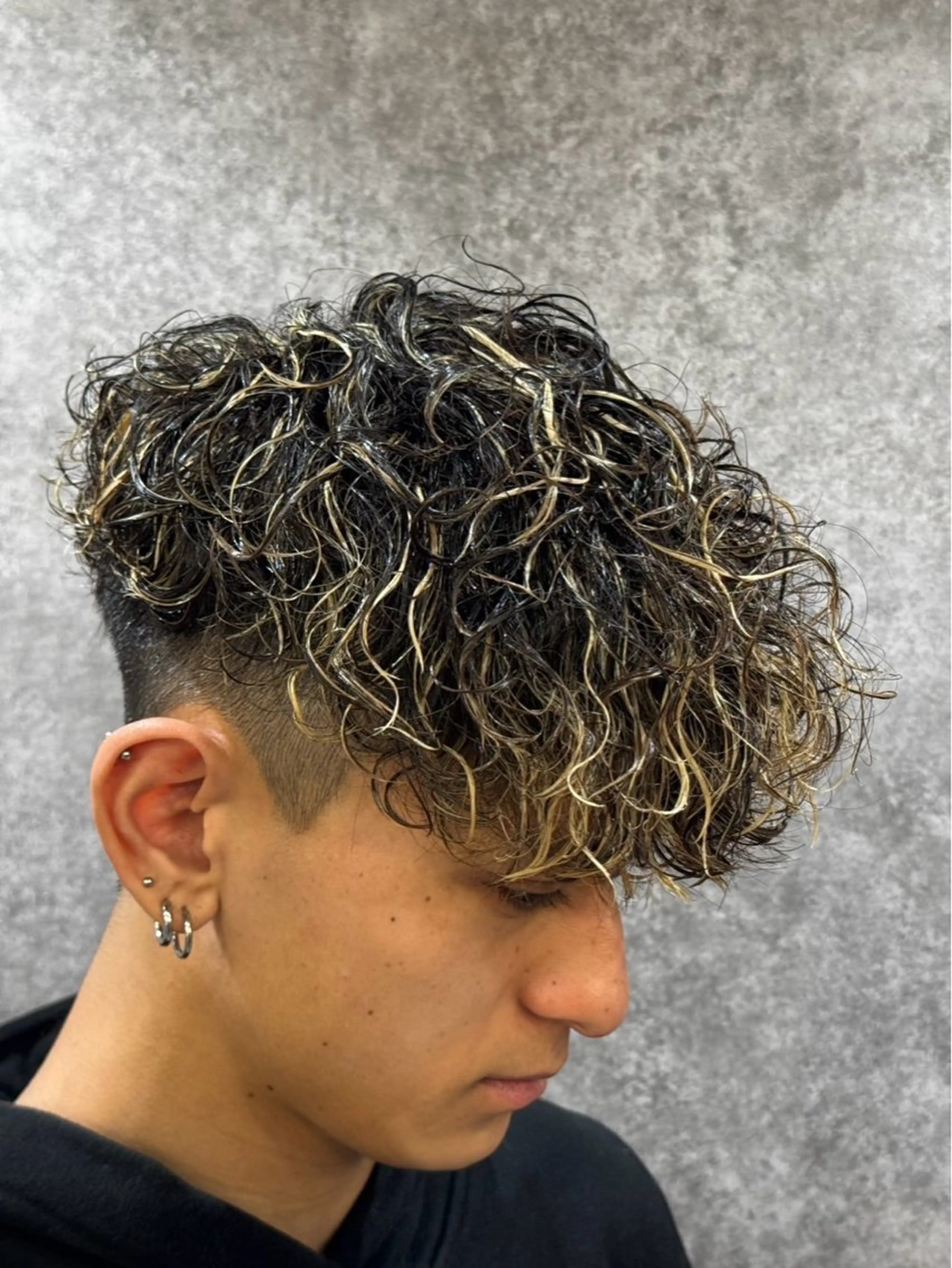 ショート パーマ メンズ カット ヘアカラー シュンヤ🔥メンズ パーマ特化🔥新小岩のヘアスタイル