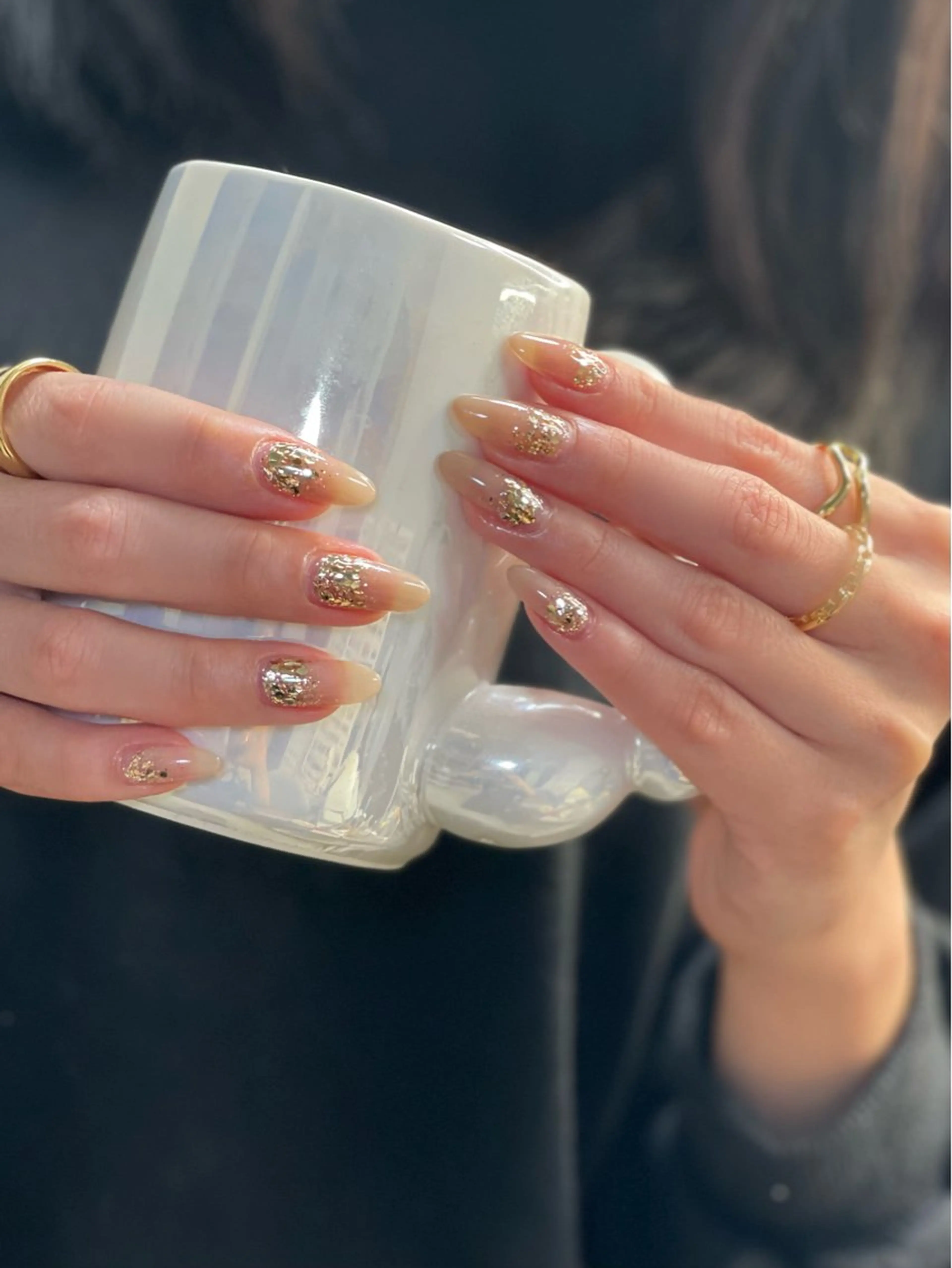 ミディアム ハンドネイル めぐみのネイルサロン 惠のネイルデザイン