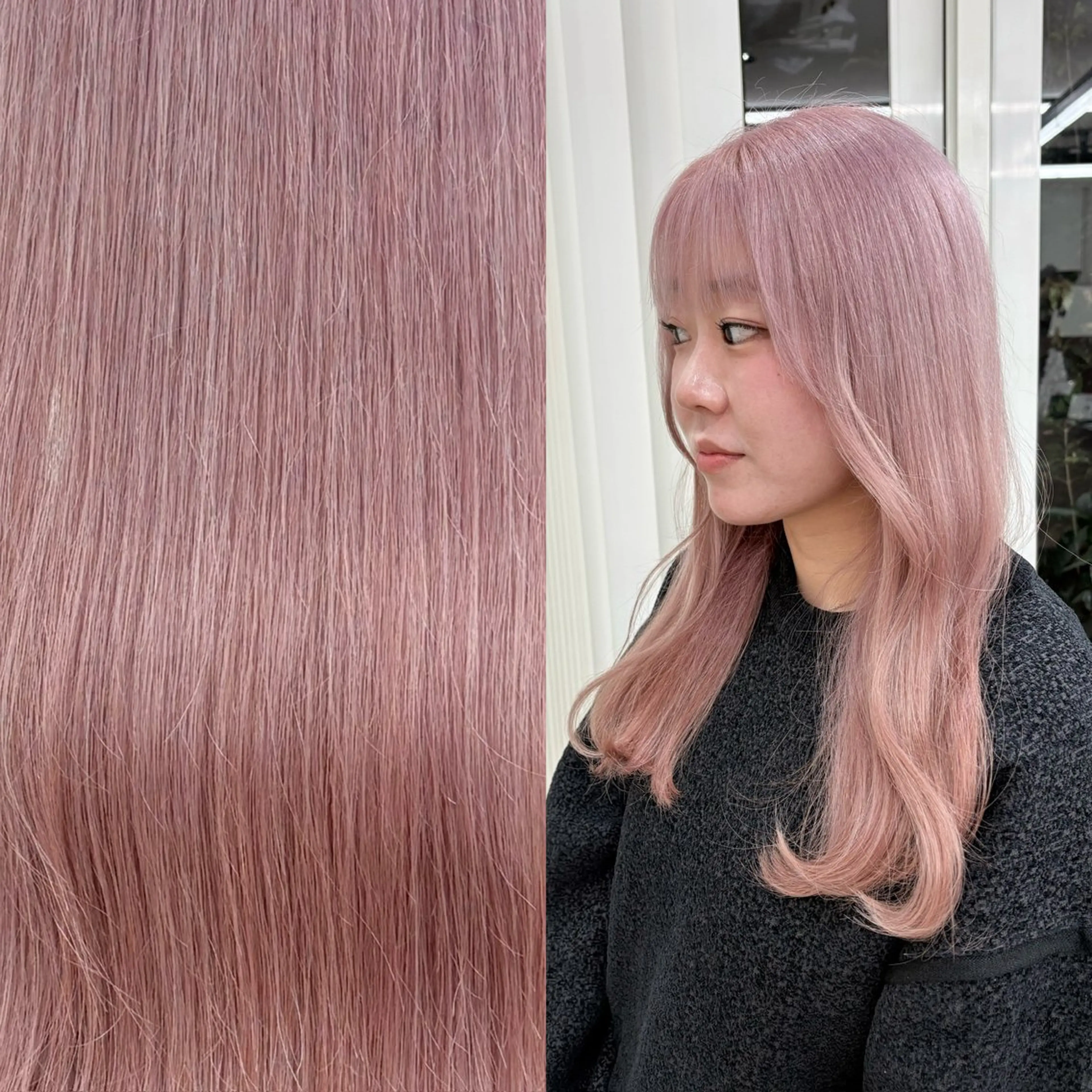 カラー ブリーチ ハイトーンカラー ピンクカラー シルバー ハイトーン職人💗 松本輝美のヘアスタイル