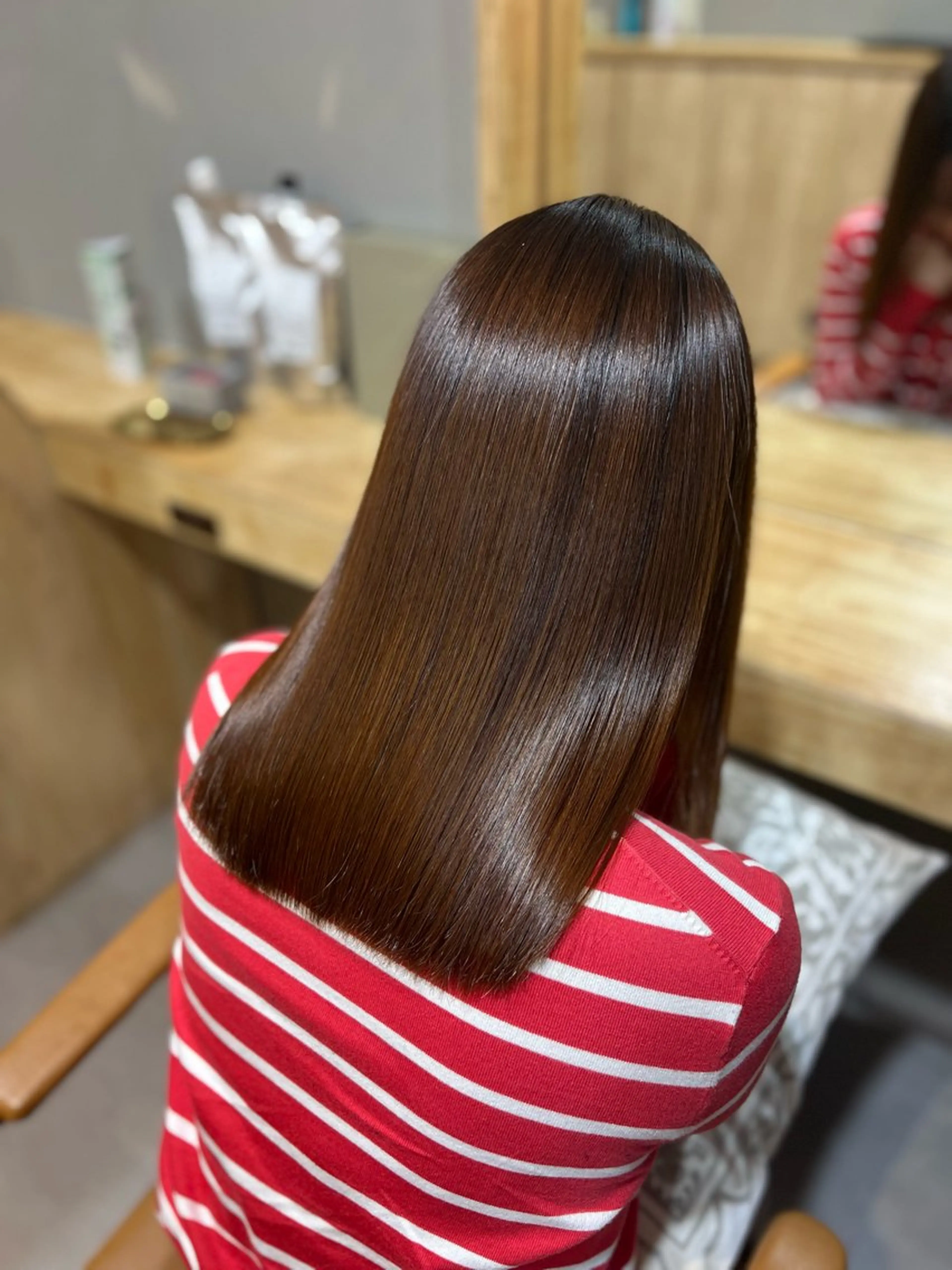 ロング 髪質改善 酸性ストレート 神戸ボブ✂️ ioe三宮/田 伸佳のヘアスタイル