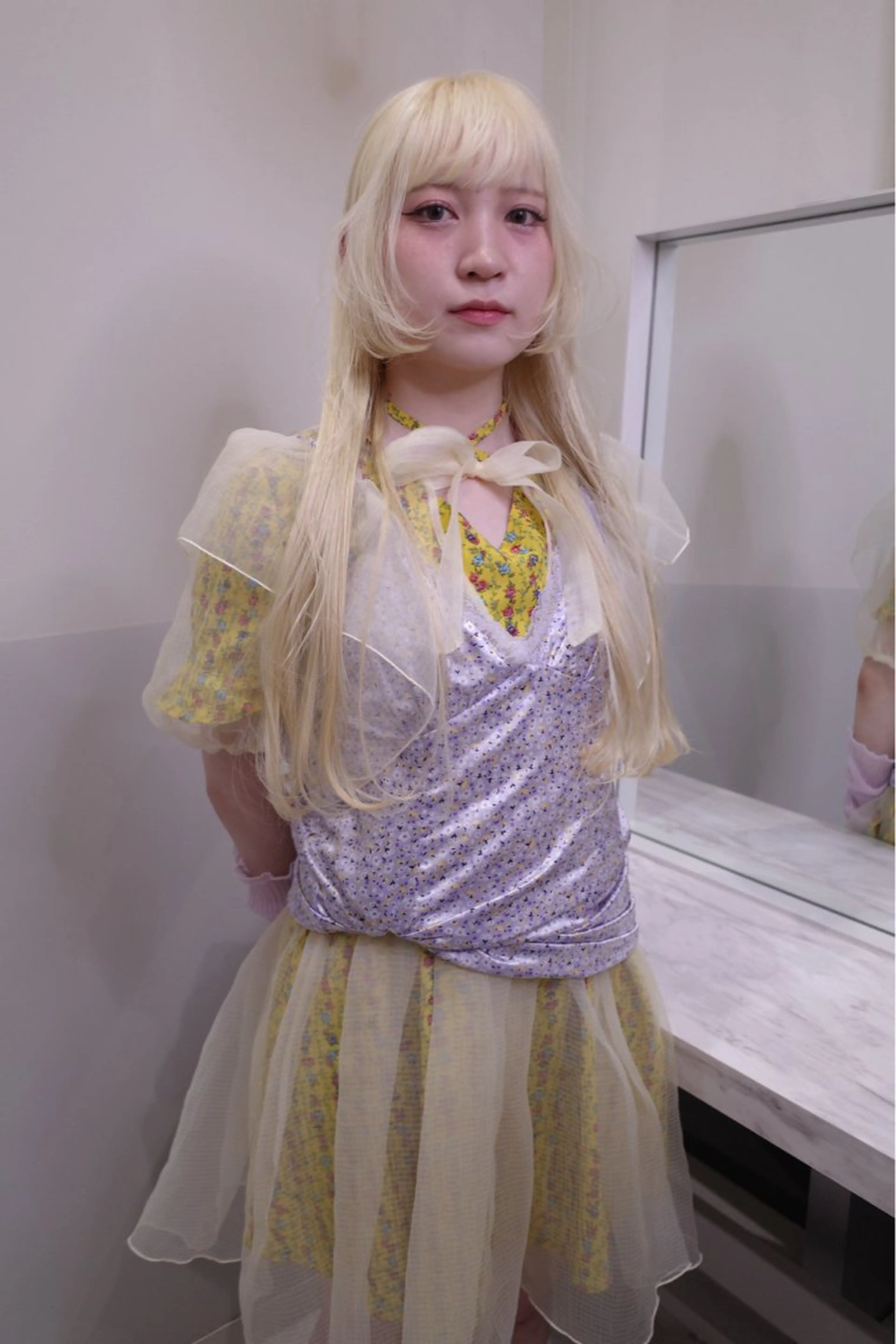 ミディアム カラー カット ヘアカラー トリートメント SALOWIN所属・ブリーチ✨ ボブ✨レイヤーのヘアスタイル