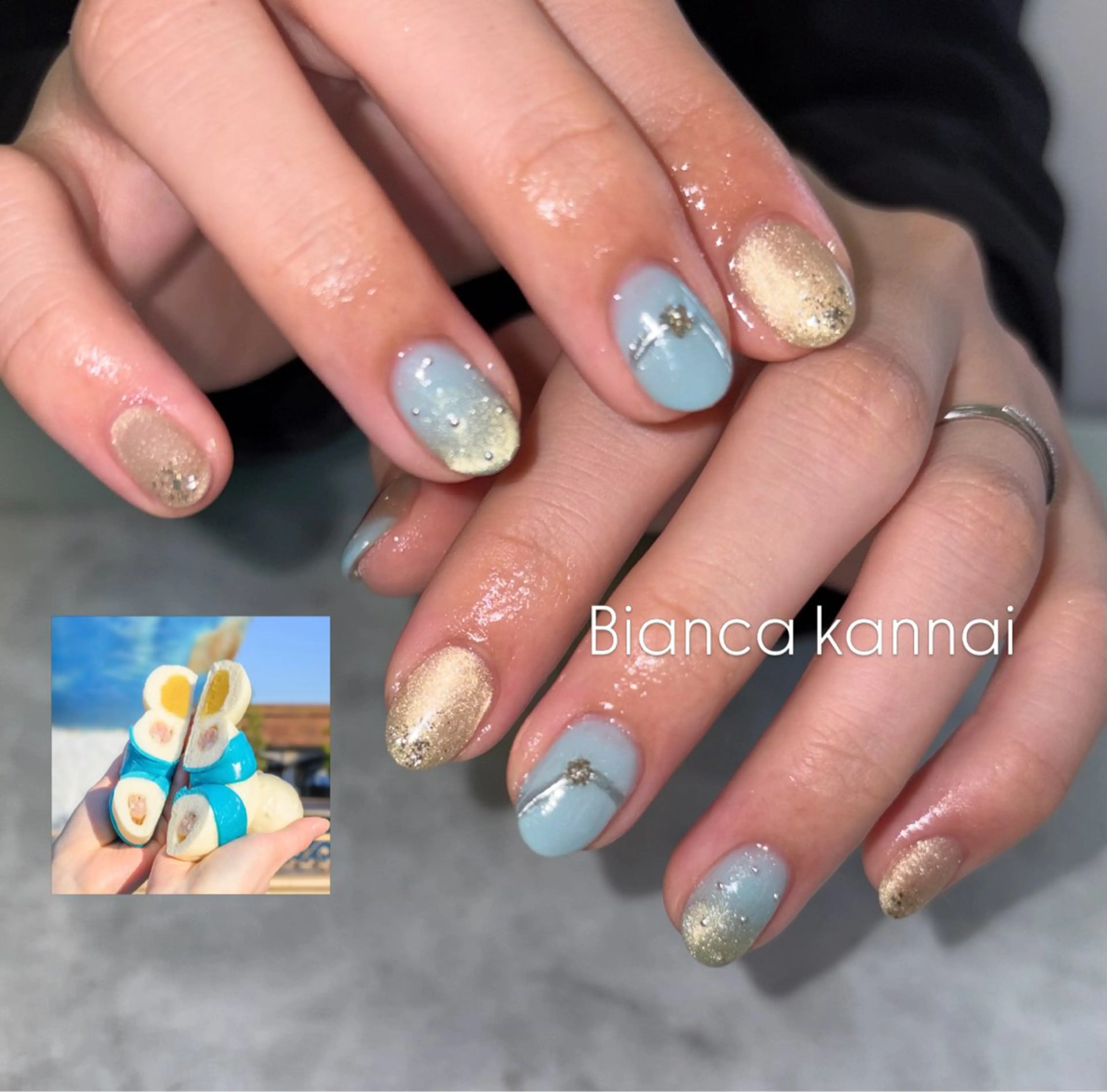 ネイル Bianca関内 USUI🐢のネイルデザイン