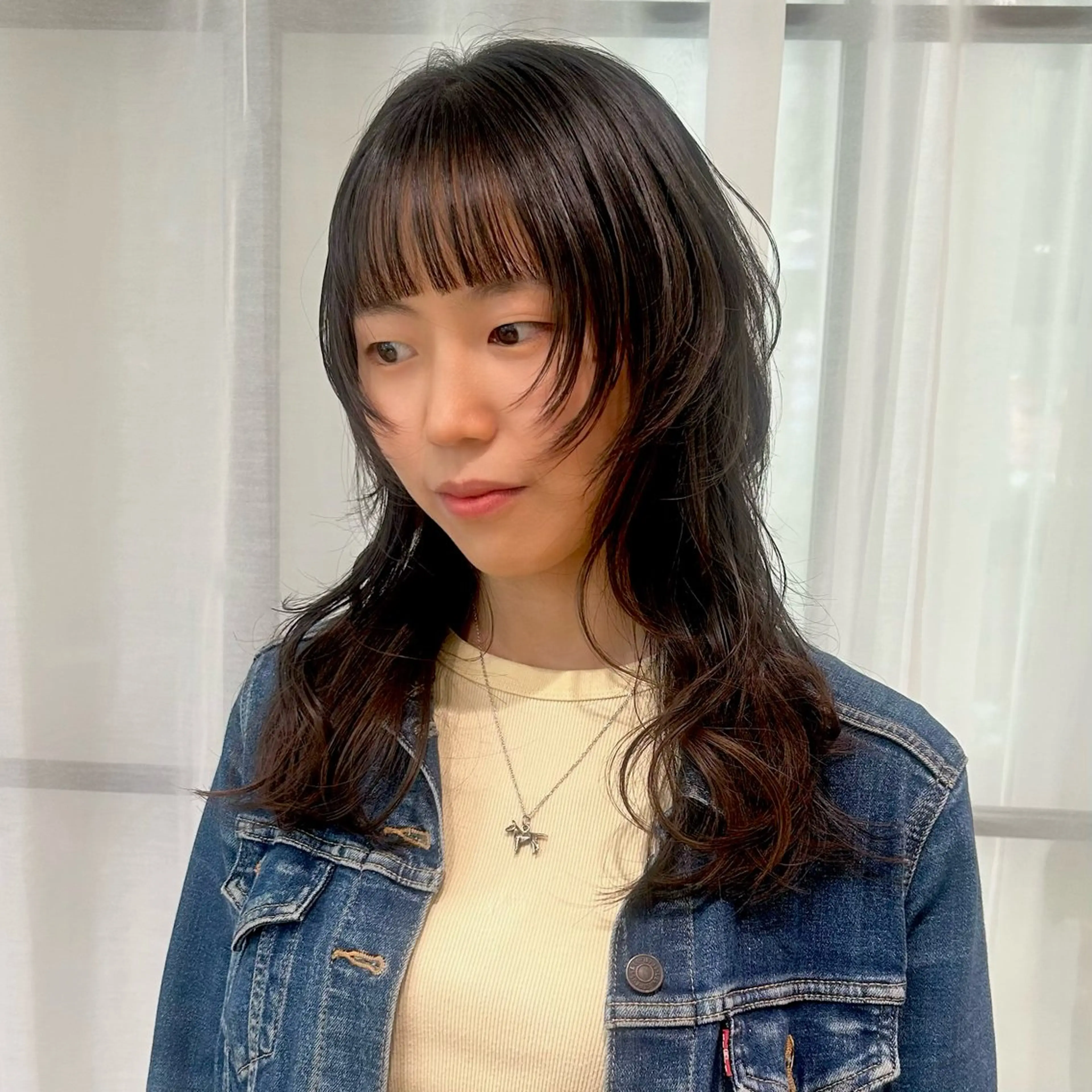 ロング レイヤーカット カット ヘアカラー ボブレイヤー/ ブリーチ/miyuuのヘアスタイル