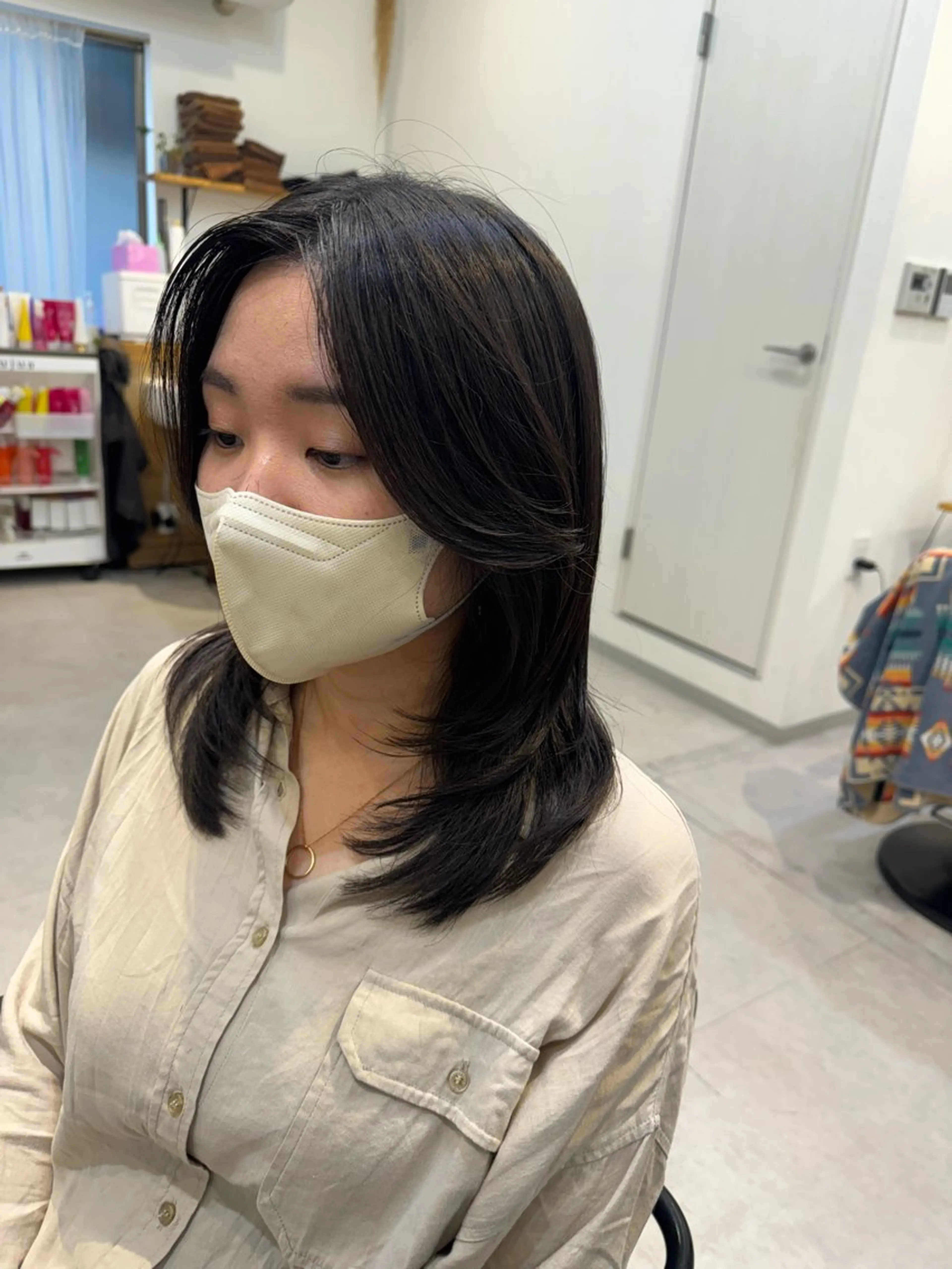 セミロング レイヤーカット カット ヘッドスパ Dxxxx III所属・女性目線の大人 メンズ*Ayakaのヘアスタイル